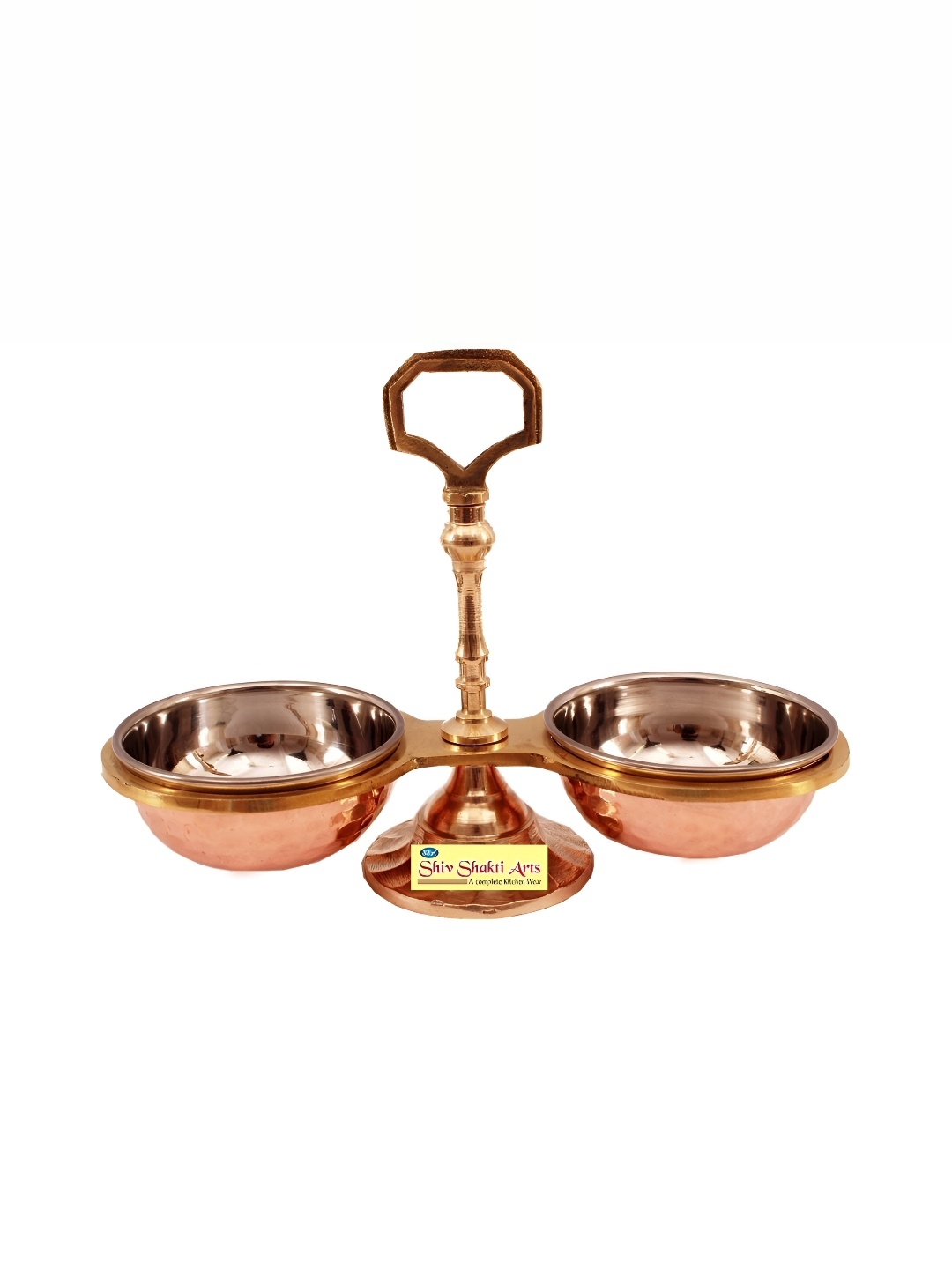 

Shivshakti Arts Brown Copper Glossy Sauce Bowl