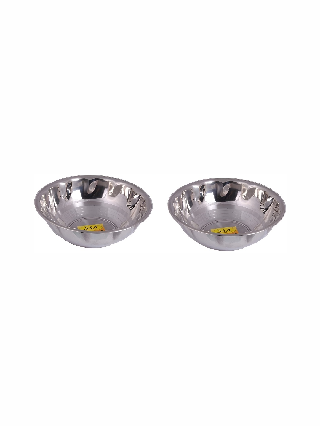 

Shivshakti Arts Silver-Toned 2 Pieces Glossy Bowls 2 L Each