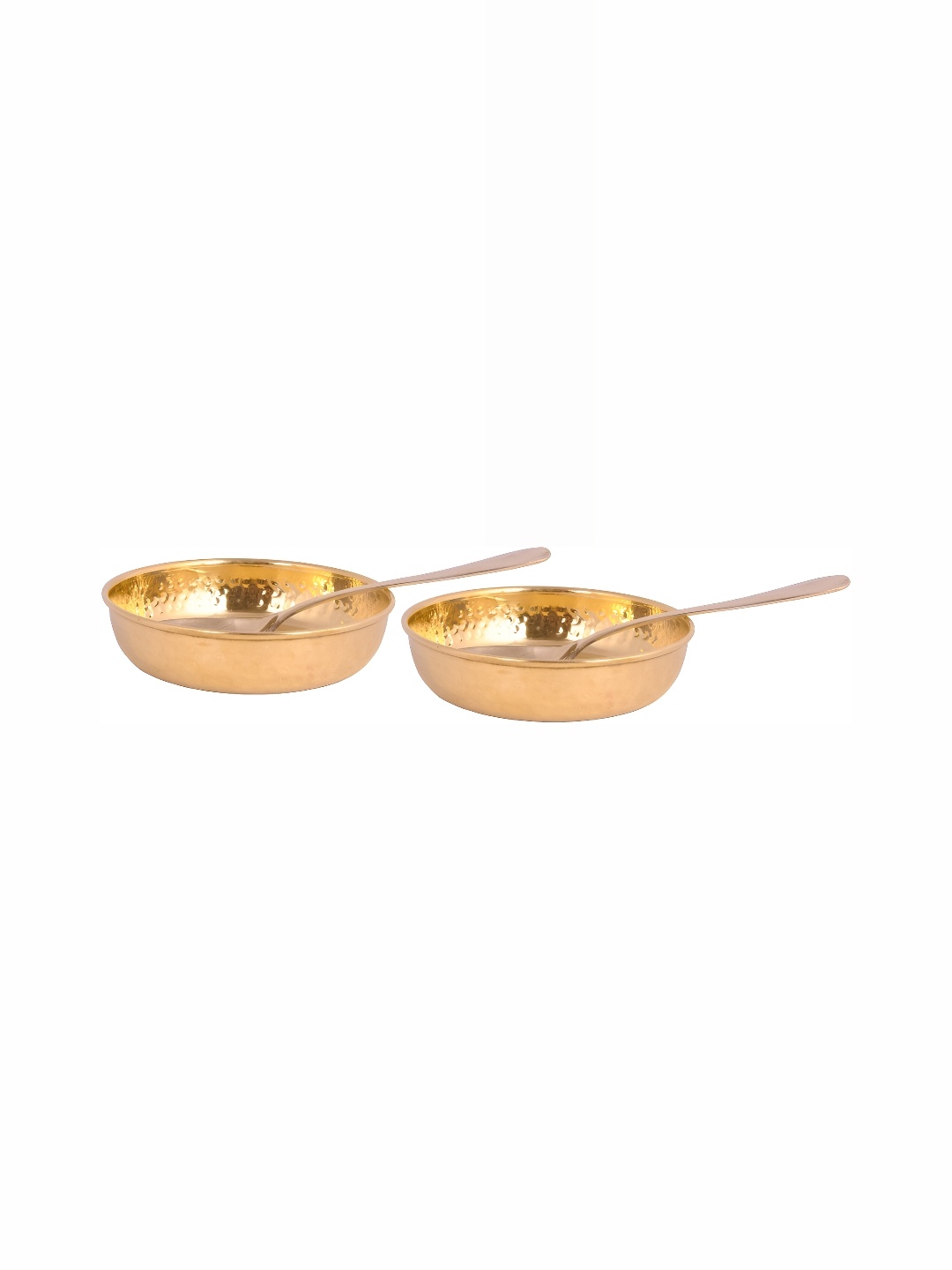 

Shivshakti Arts Yellow 4 Pieces Glossy Bowls With Spoon