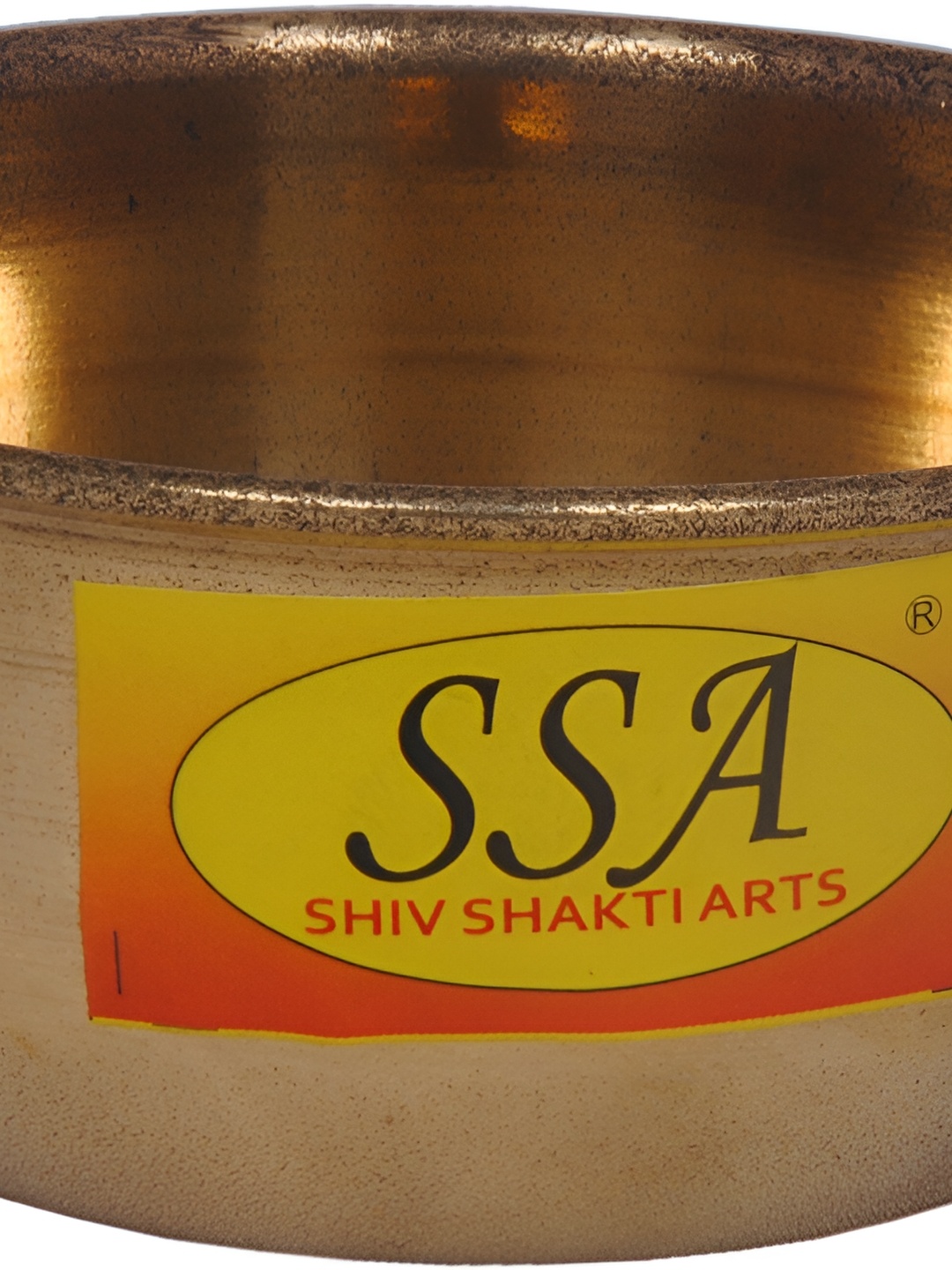 

Shivshakti Arts Yellow Brass Glossy Bowl 50 ml