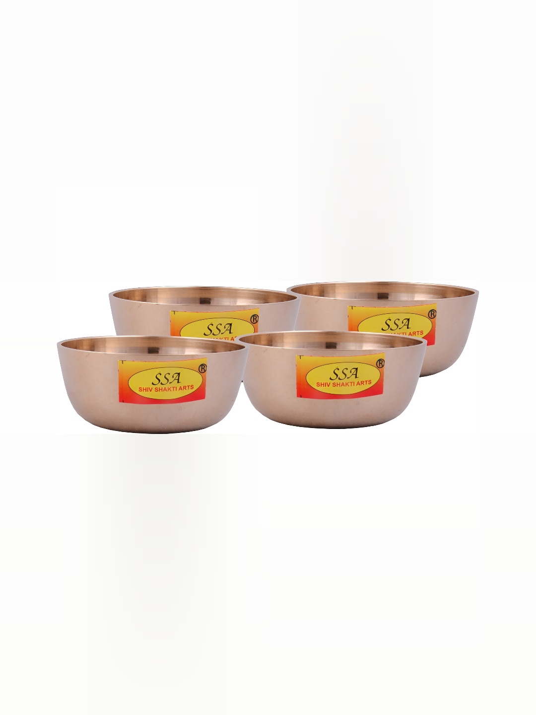 

Shivshakti Arts Gold-Toned 4 Pieces Glossy Bowls 150 ml Each