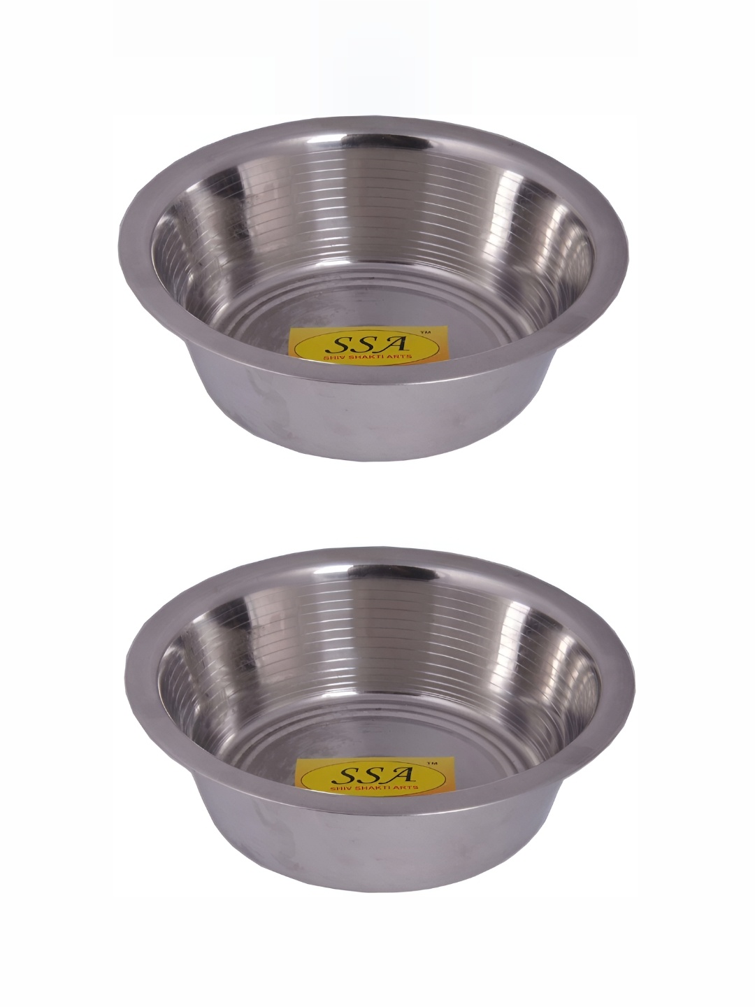 

Shivshakti Arts Silver-Toned 2 Pieces Glossy Bowls 700 ml Each