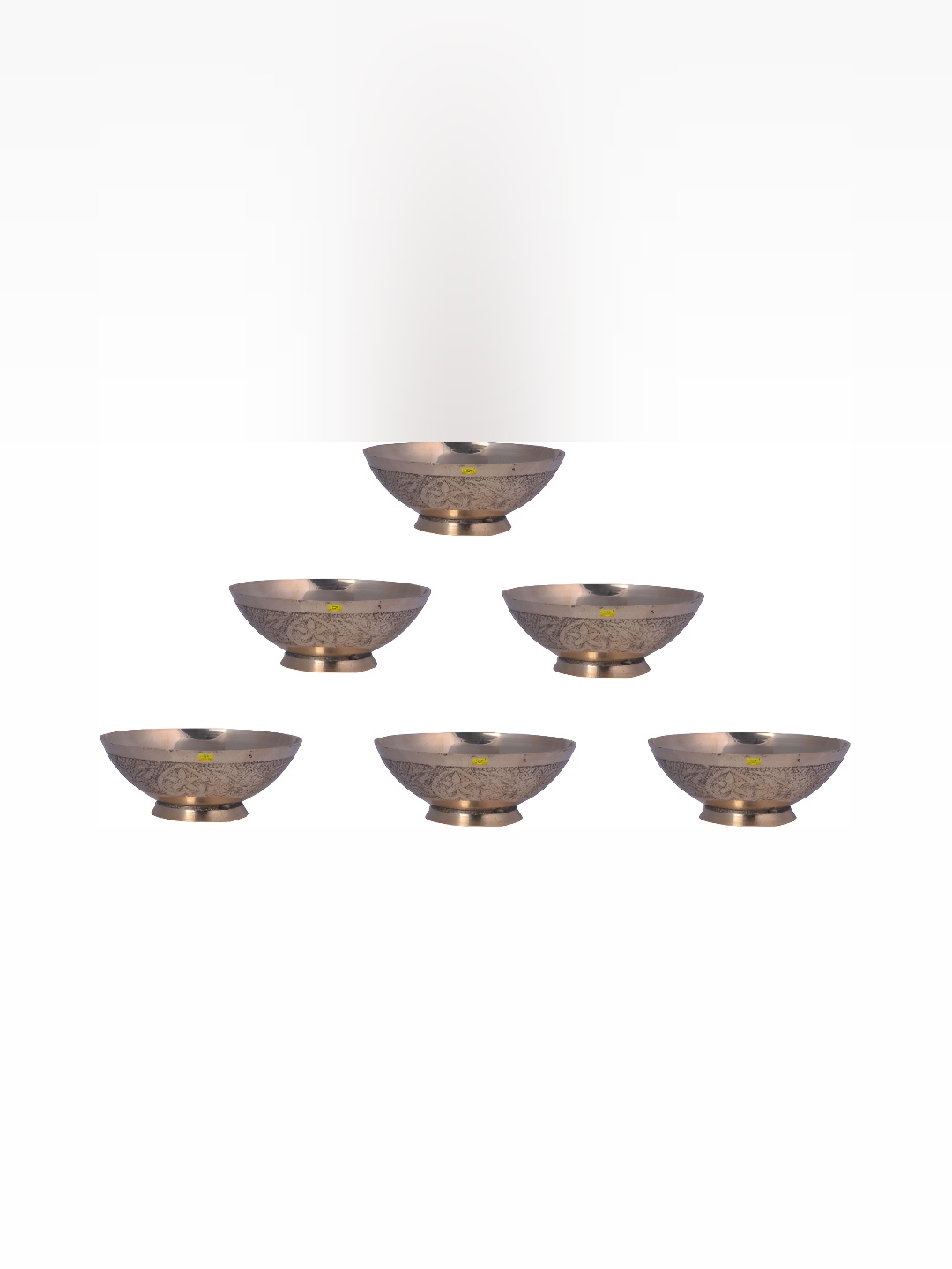 

Shivshakti Arts Yellow 6 Pieces Glossy Bowls 250 ml Each