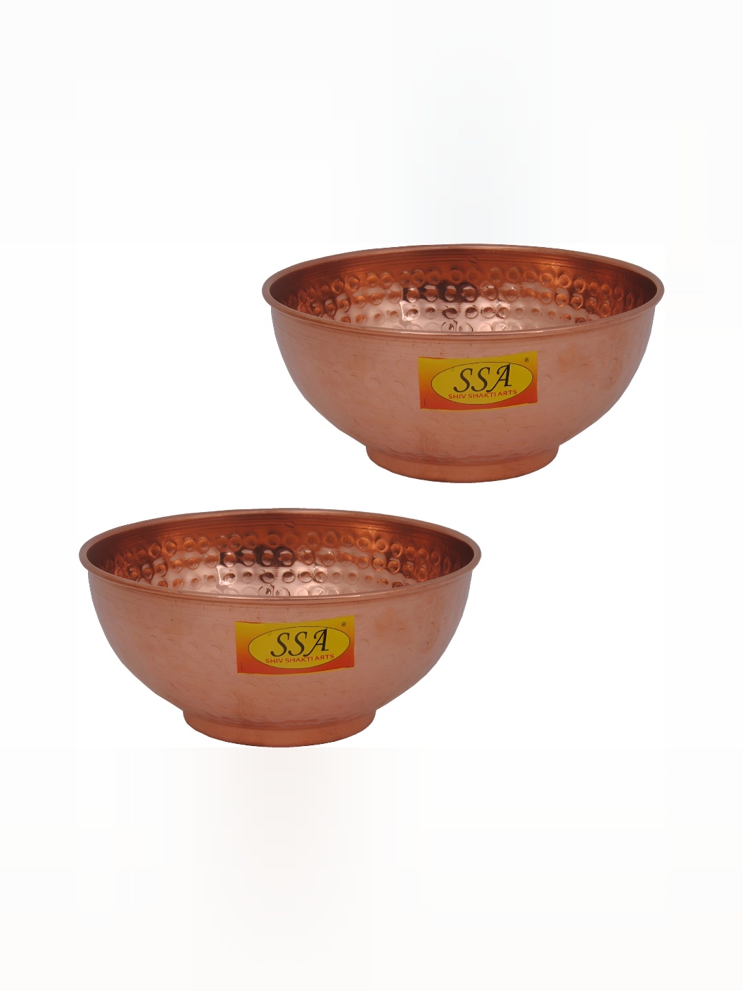 

Shivshakti Arts Brown 2 Pieces Copper Glossy Bowls