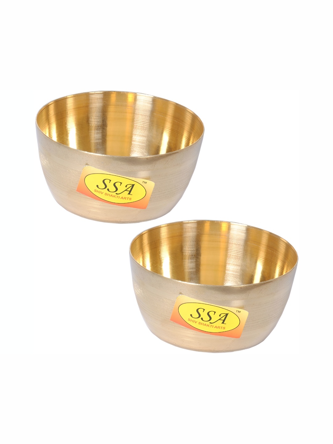 

Shivshakti Arts Yellow 2 Pieces Glossy Bowls 150 ml Each