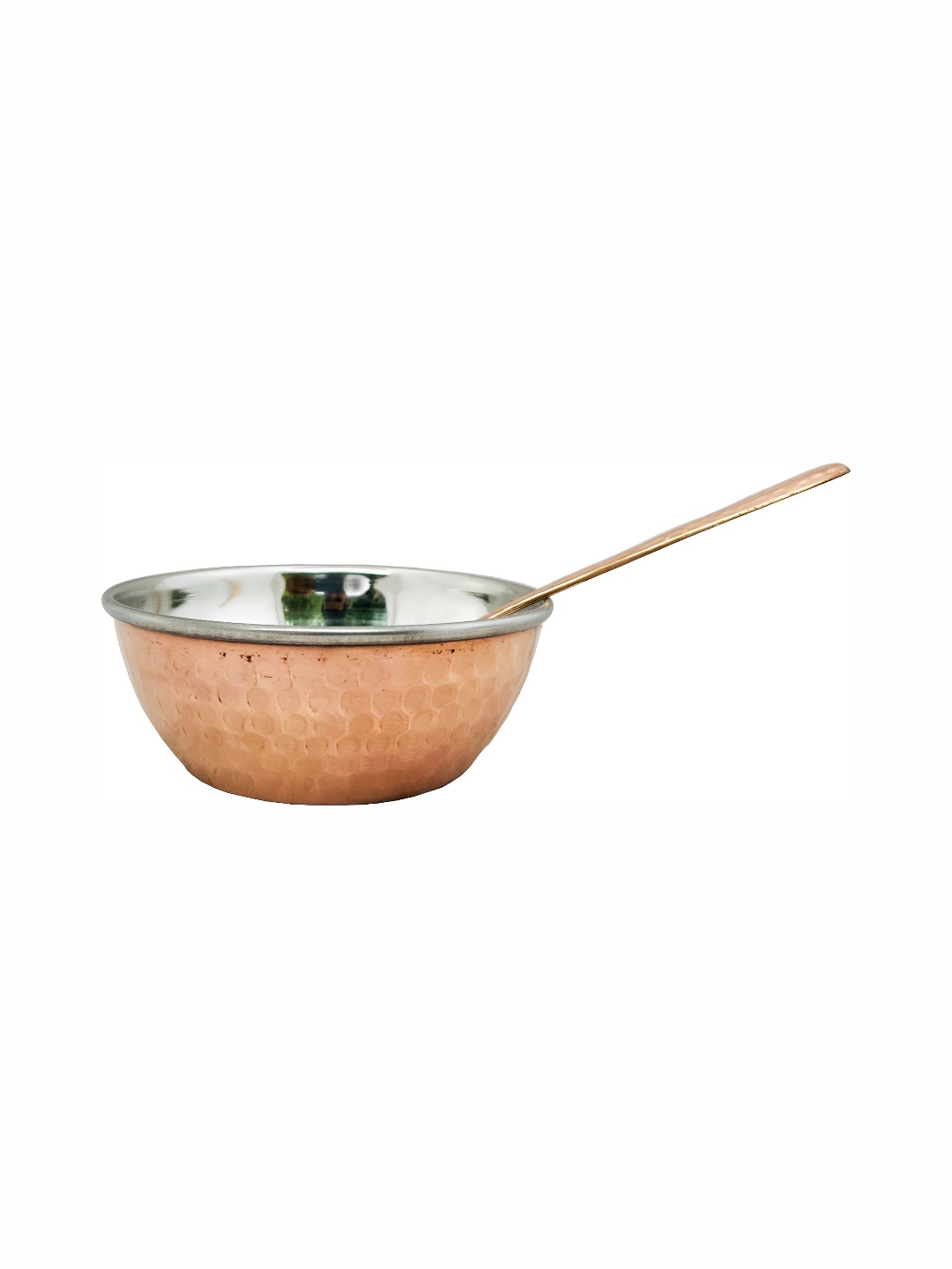 

Shivshakti Arts Brown 2 Pieces Copper Glossy Dinner Set