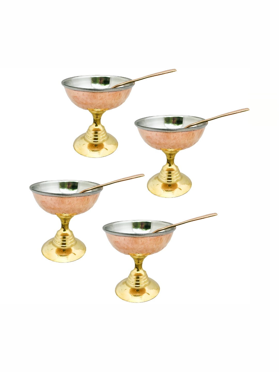 

Shivshakti Arts Brown 8 Pieces Copper Glossy Bowls 150 ml