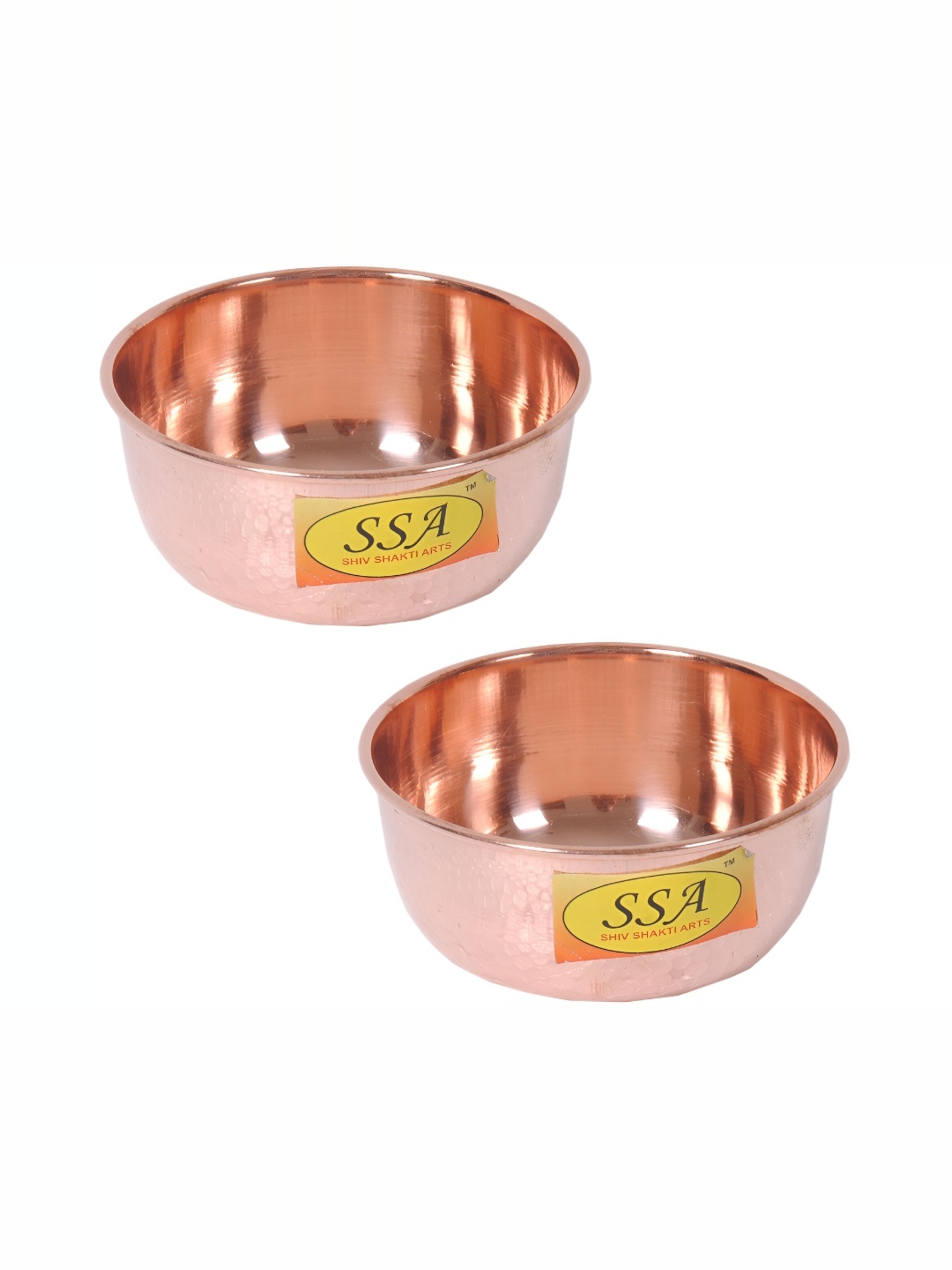 

Shivshakti Arts Brown 2 Pieces Copper Glossy Bowls 50 ml