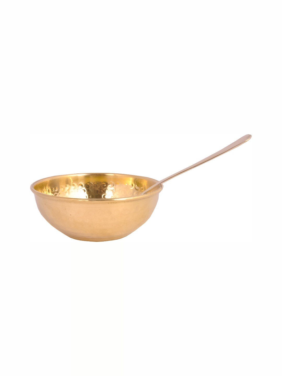 

Shivshakti Arts Yellow 2 Pieces Glossy Bowl & Spoon