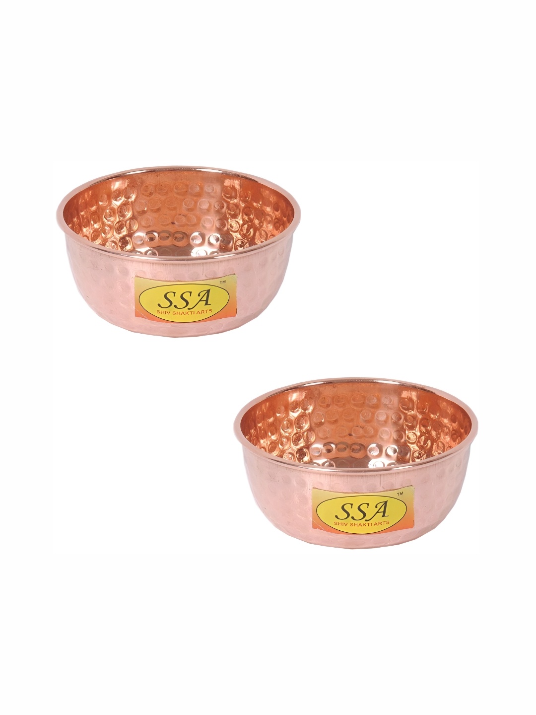 

Shivshakti Arts Brown 2 Pieces Copper Glossy Bowls 50 ml