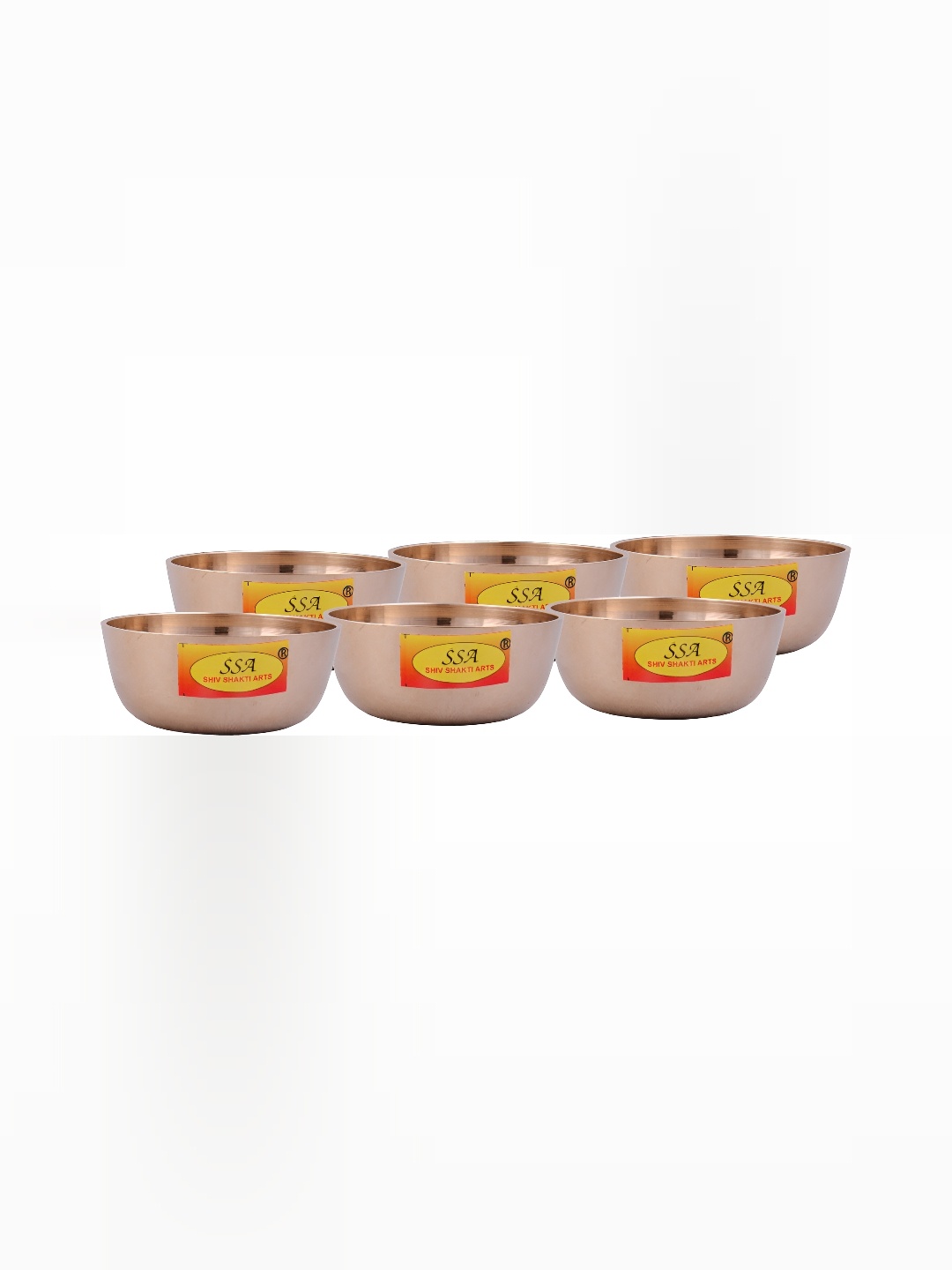 

Shivshakti Arts Gold-Toned 6 Pieces Glossy Bowls