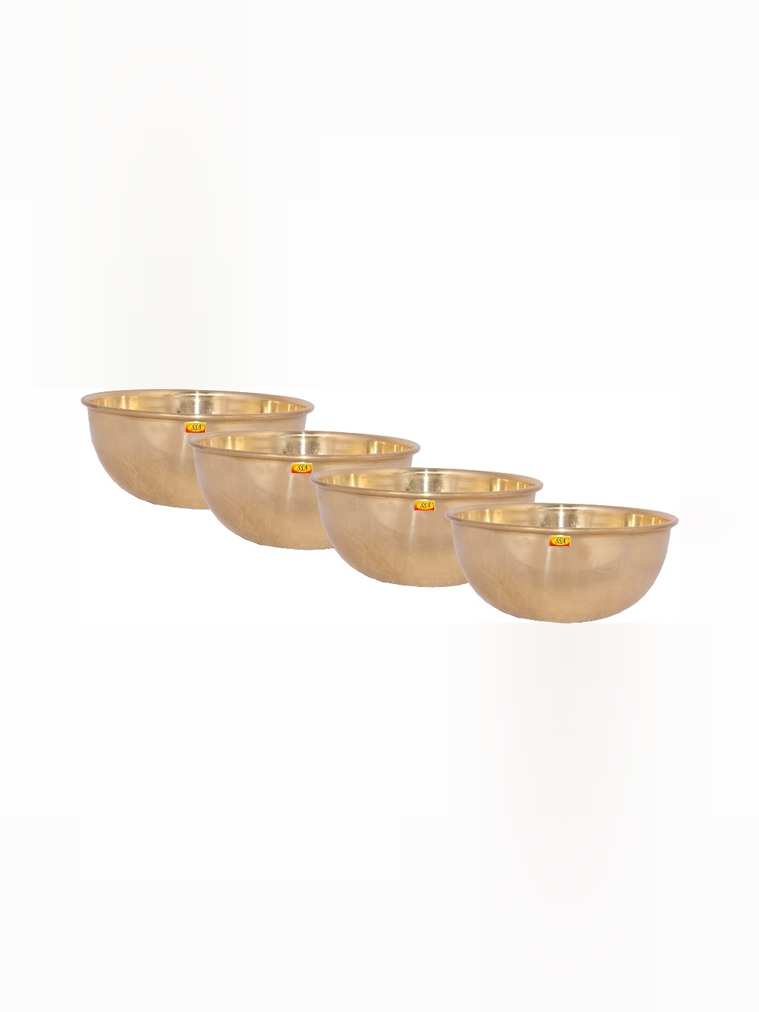 

Shivshakti Arts Yellow & 4 Pieces Glossy Bowls 500 ml Each