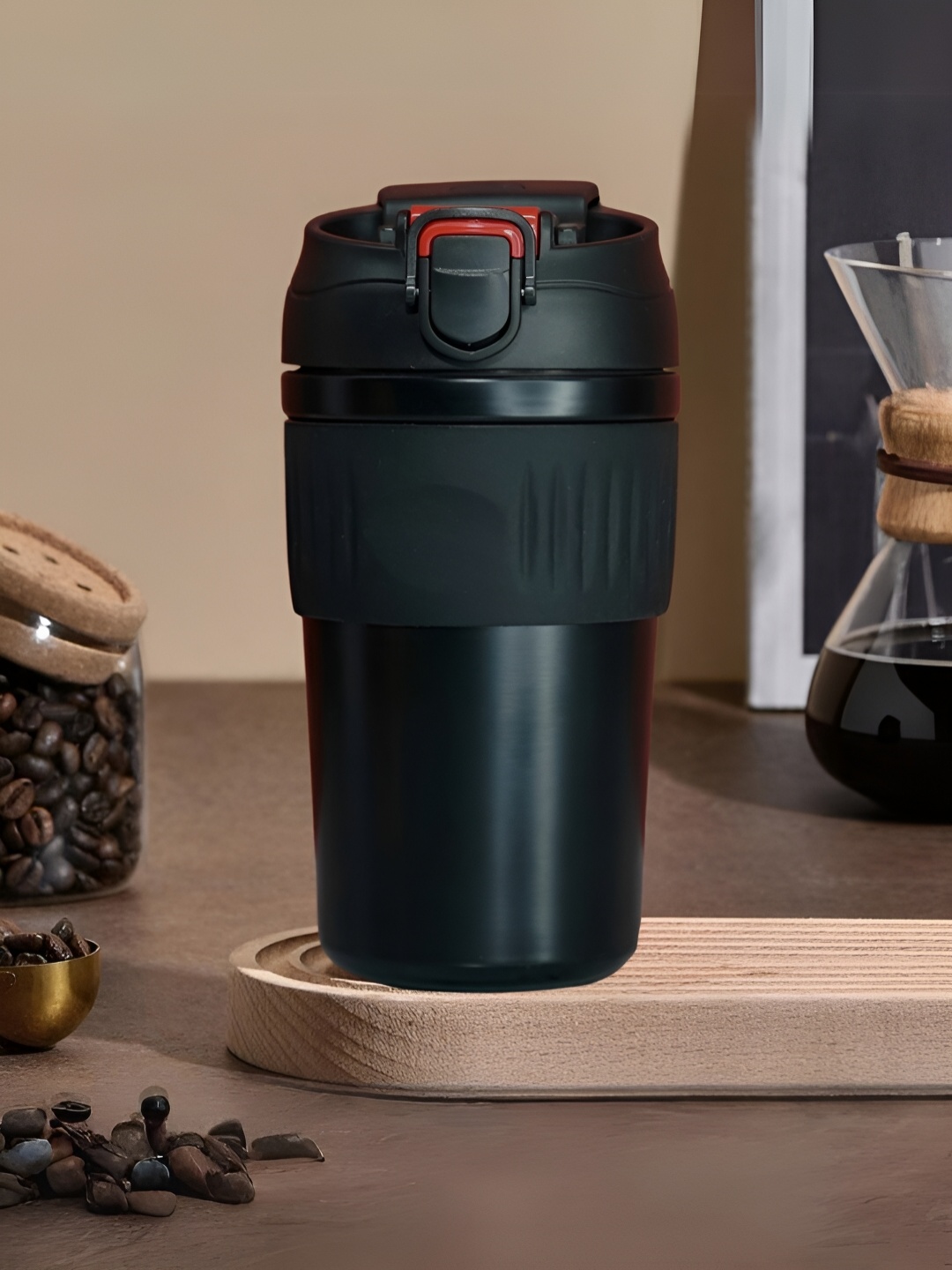 

UniKart Black Single Stainless Steel Solid Hot & Cold Tumbler 480ml