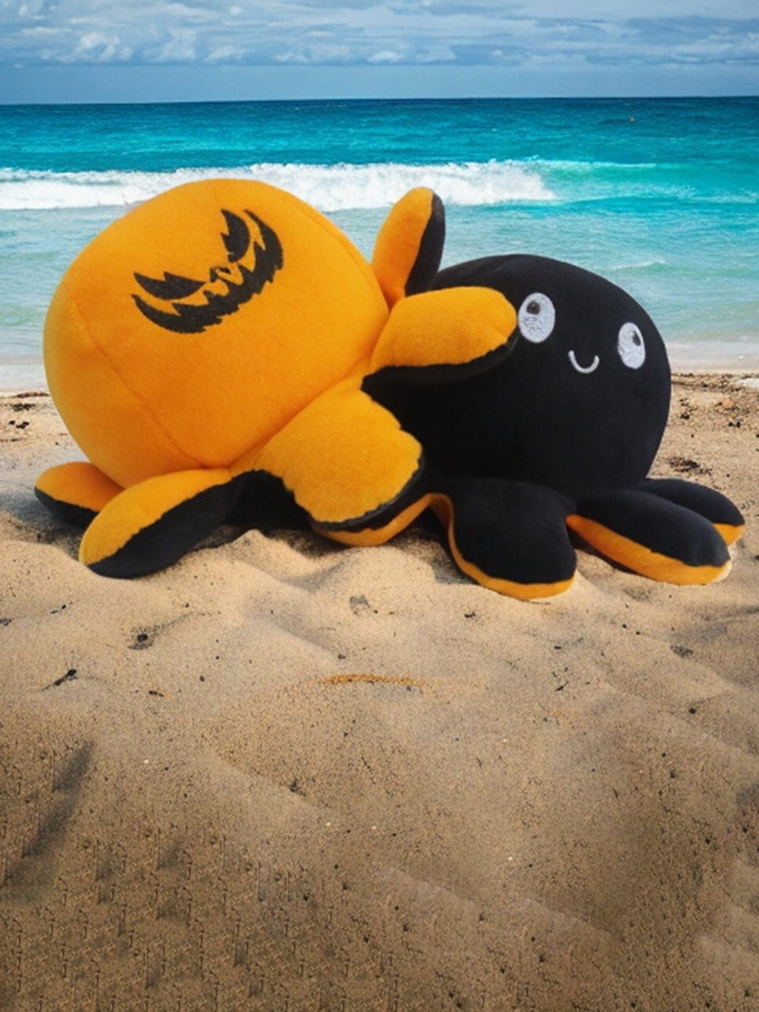 

CareDone Microfibre Reversible Octopus Cotton Soft Toys and Dolls, Yellow
