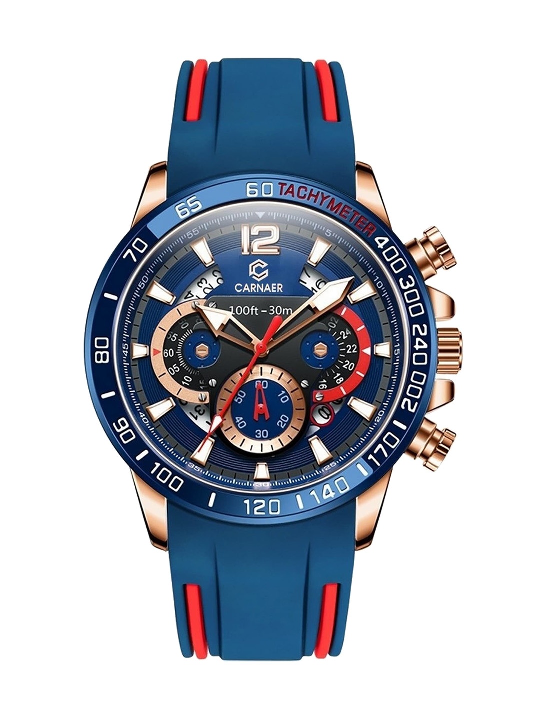 

Carnaer Men Straps Analogue Watch CN9936-Blue