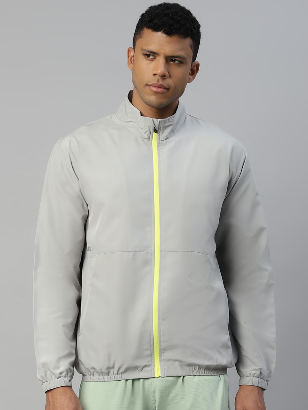 

DIDA Men Durable Dry-Fit Regular Activewear Multi-Purpose Sports Jacket, Grey