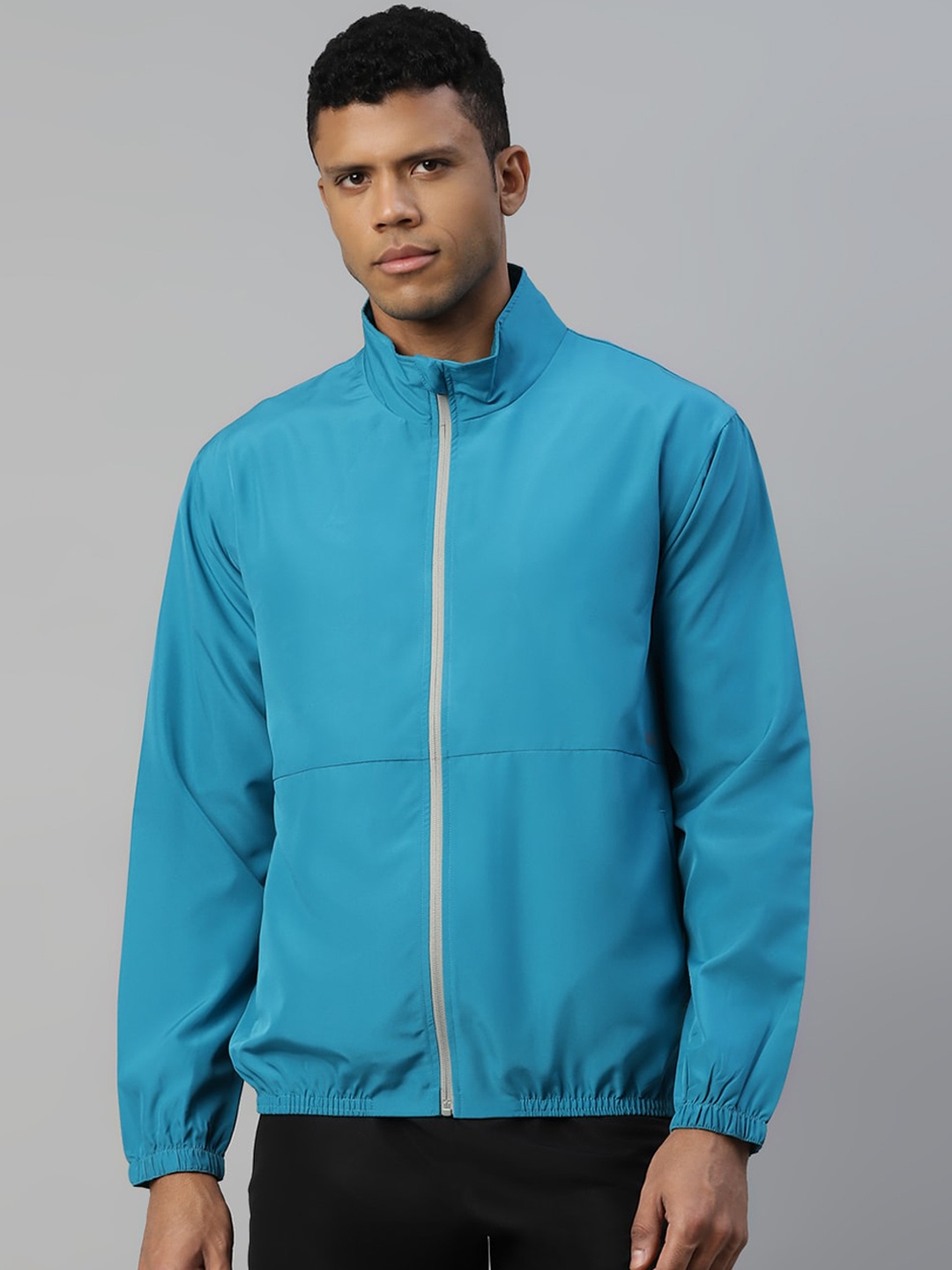 

DIDA Men Elite Quick-Dry Regular-Fit Activewear Sports Jacket, Blue