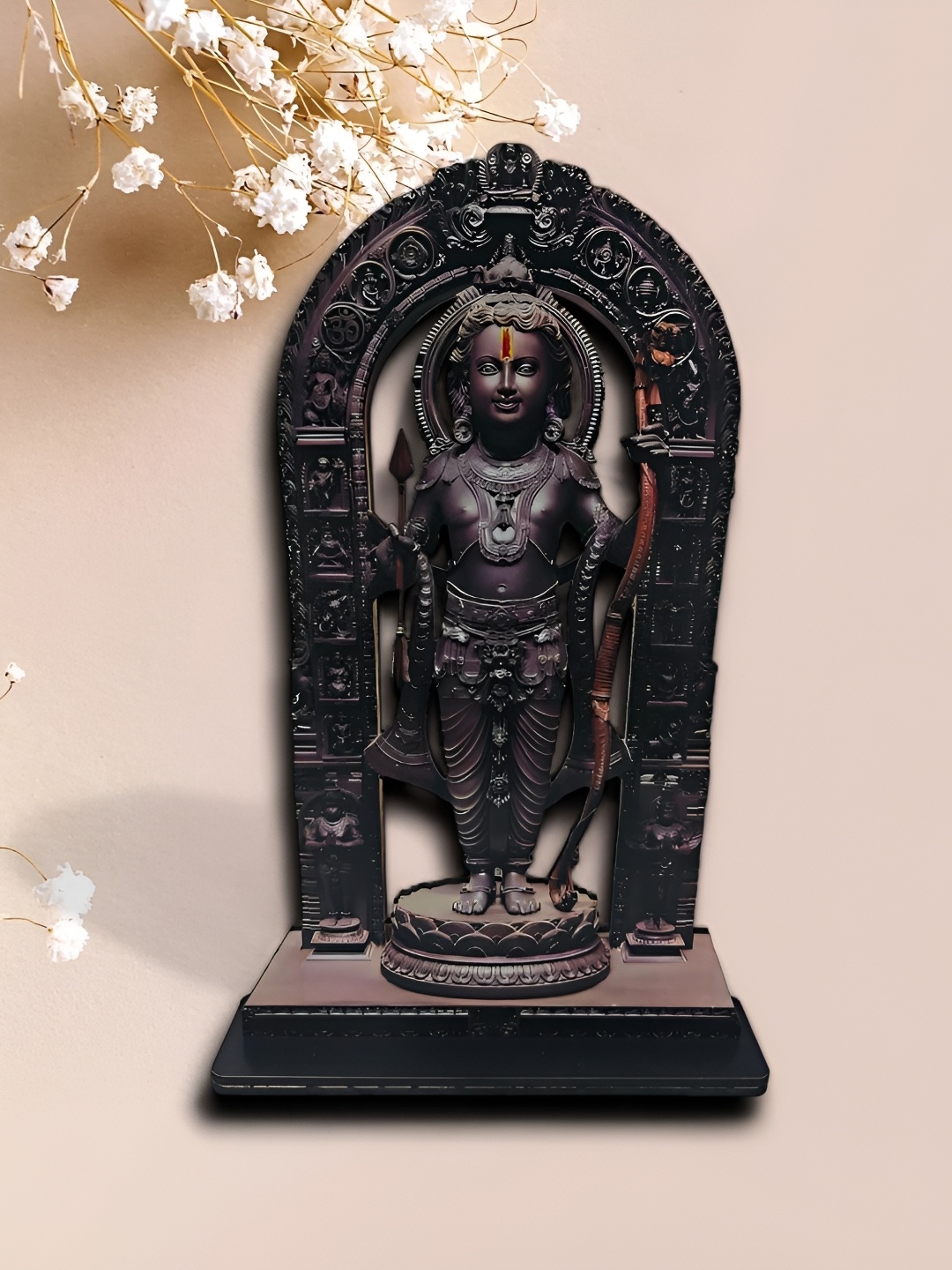 

WELLBERG Black Ram Lalla MDF Idol Showpiece