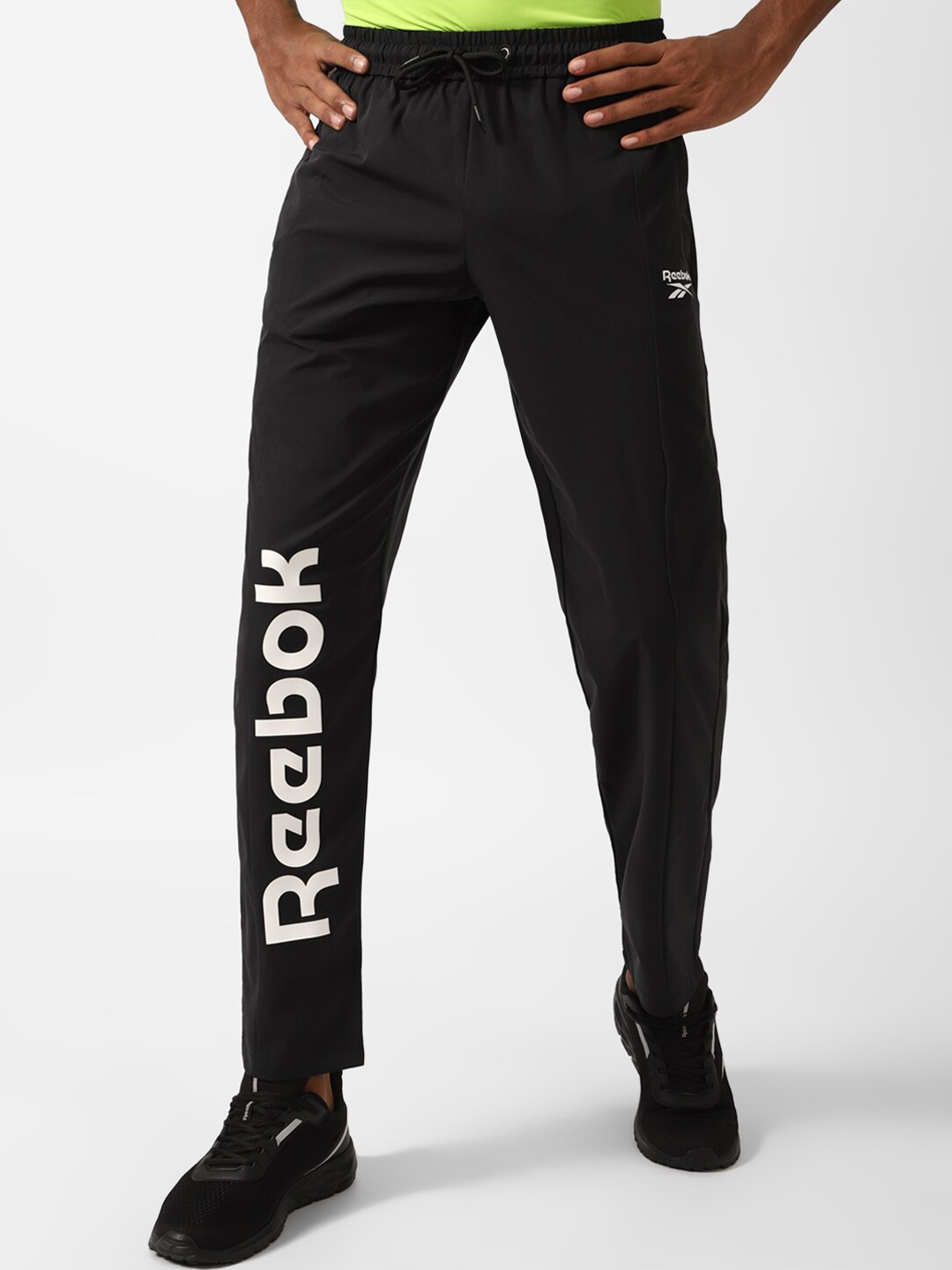 

Reebok Men Everyday Pt Logo-Printed Track Pants, Black