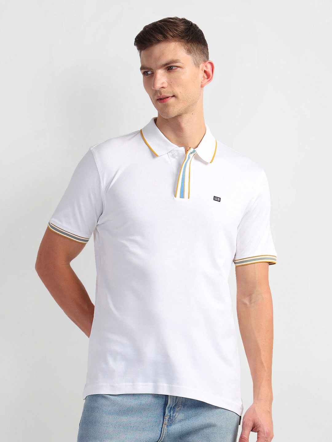 

Arrow Sport Polo Collar Short Sleeves T-shirt, White