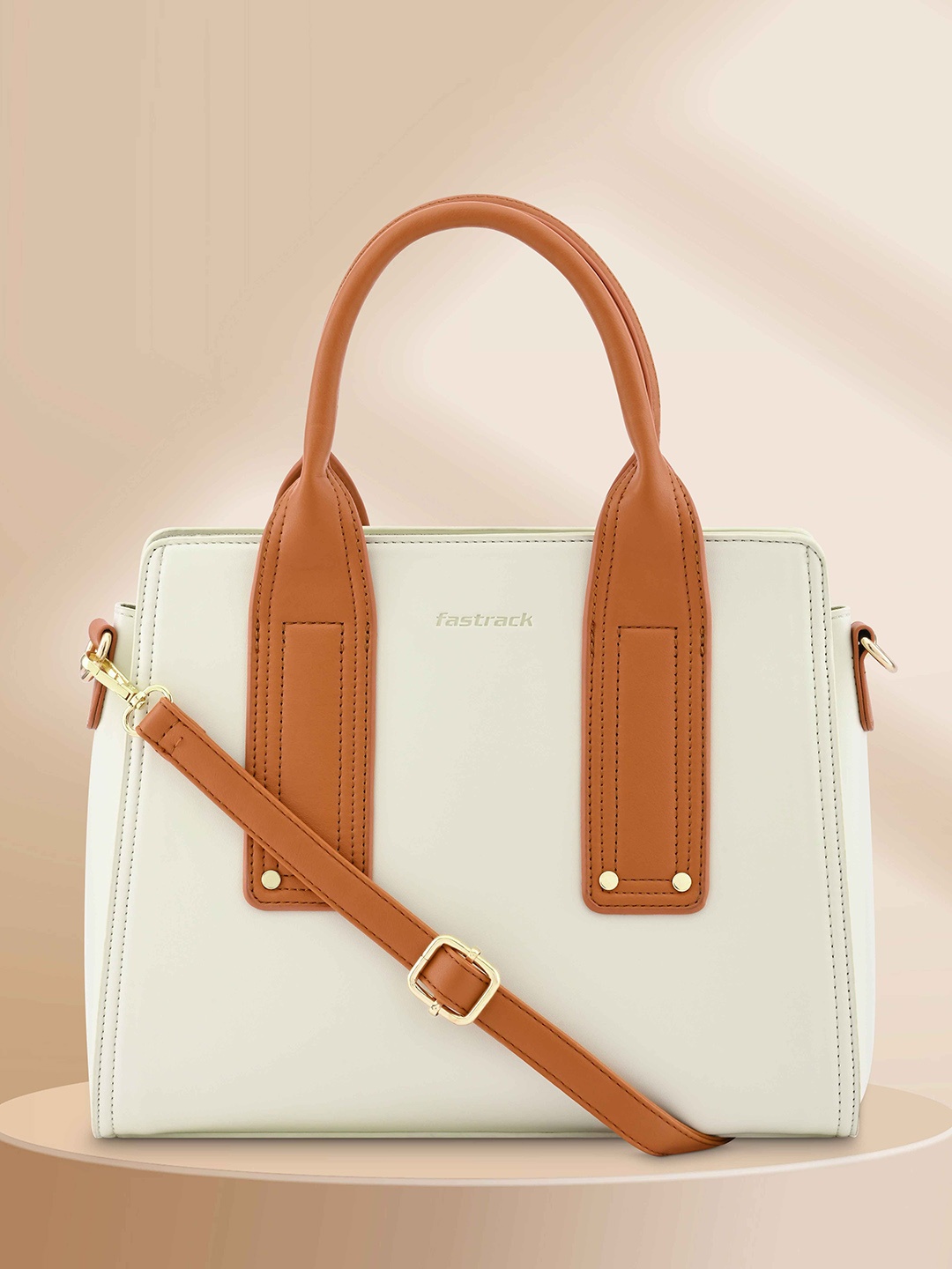 

Fastrack Structured Handheld Bag, White