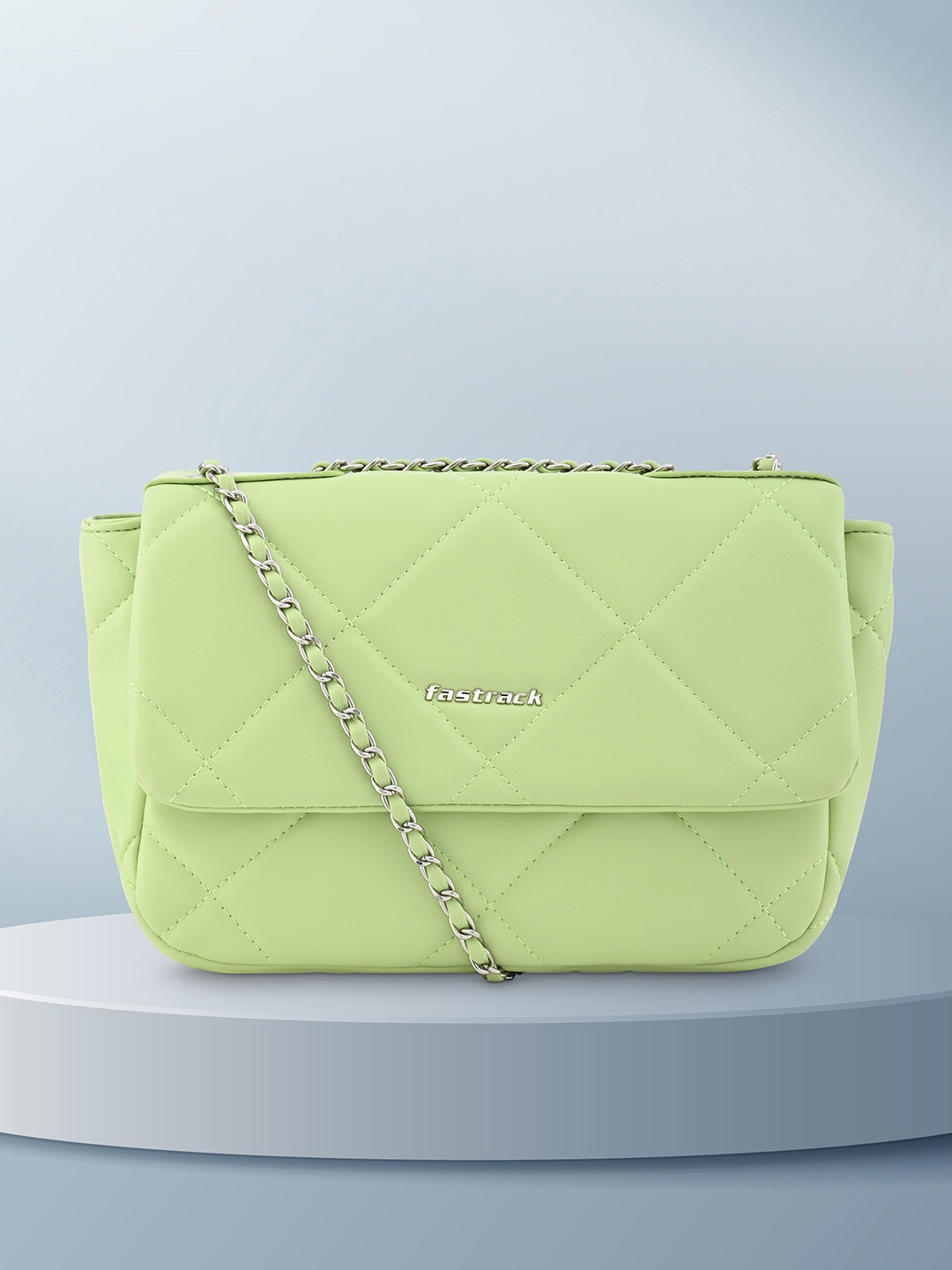 

Fastrack Structured Sling Bag, Green