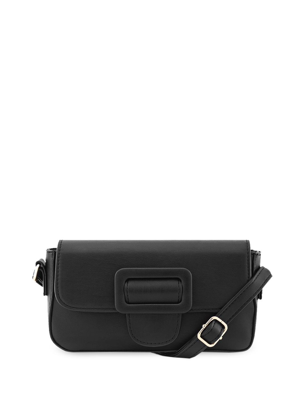 

Fastrack Structured Sling Bag, Black