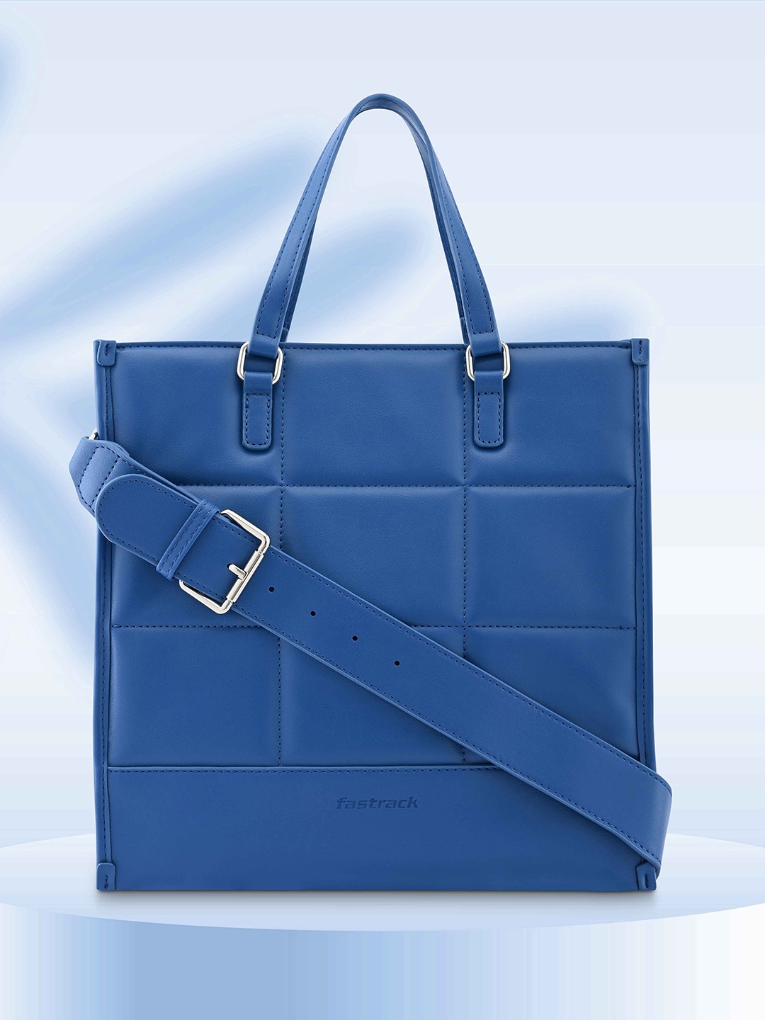 

Fastrack Structured Satchel Bag, Blue