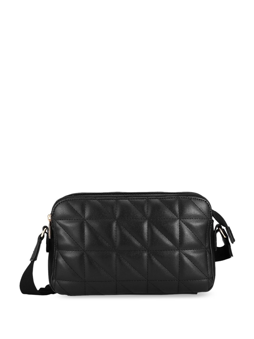 

Fastrack Structured Sling Bag, Black