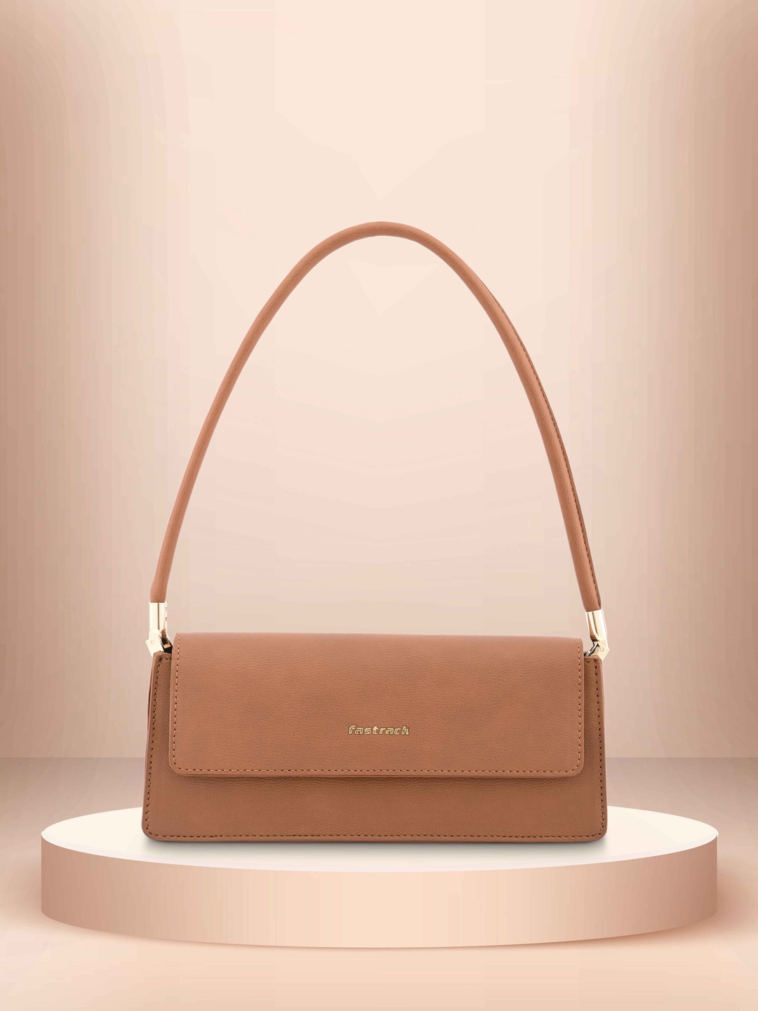 

Fastrack Zip Detail Handheld Bag, Tan