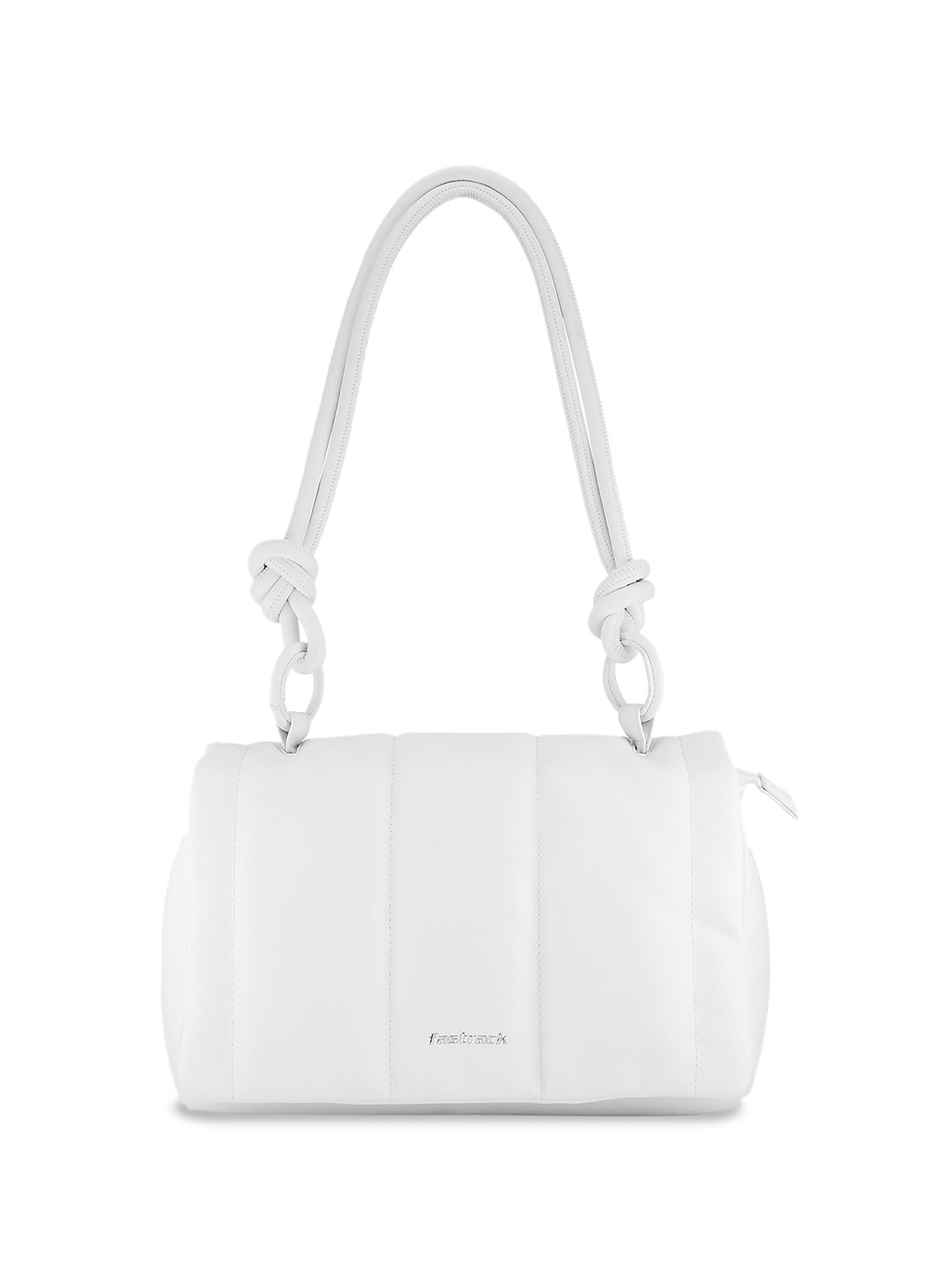 

Fastrack Structured Shoulder Bag with Quilted, White