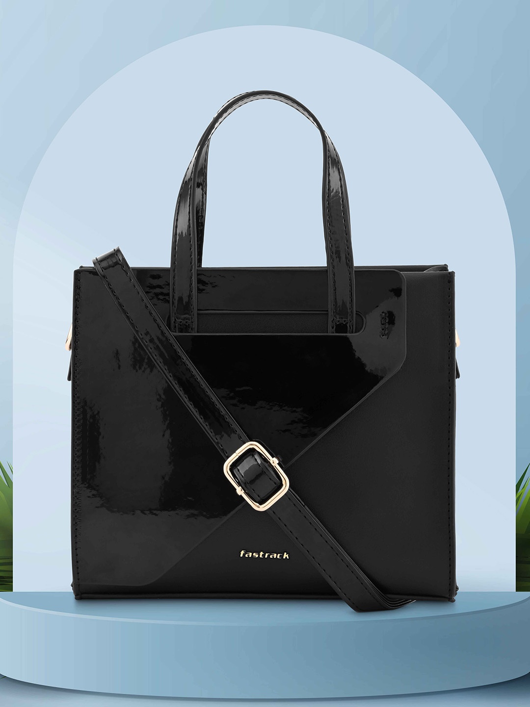 

Fastrack Oversized Shopper Handheld Bag, Black