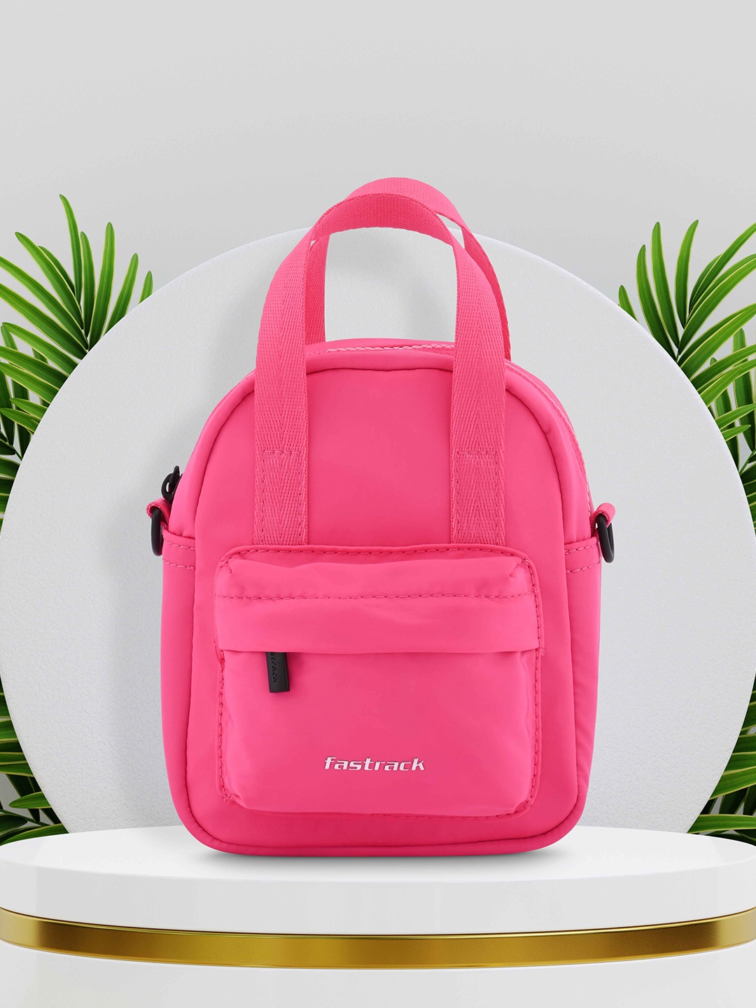 

Fastrack Structured Satchel Bag, Pink