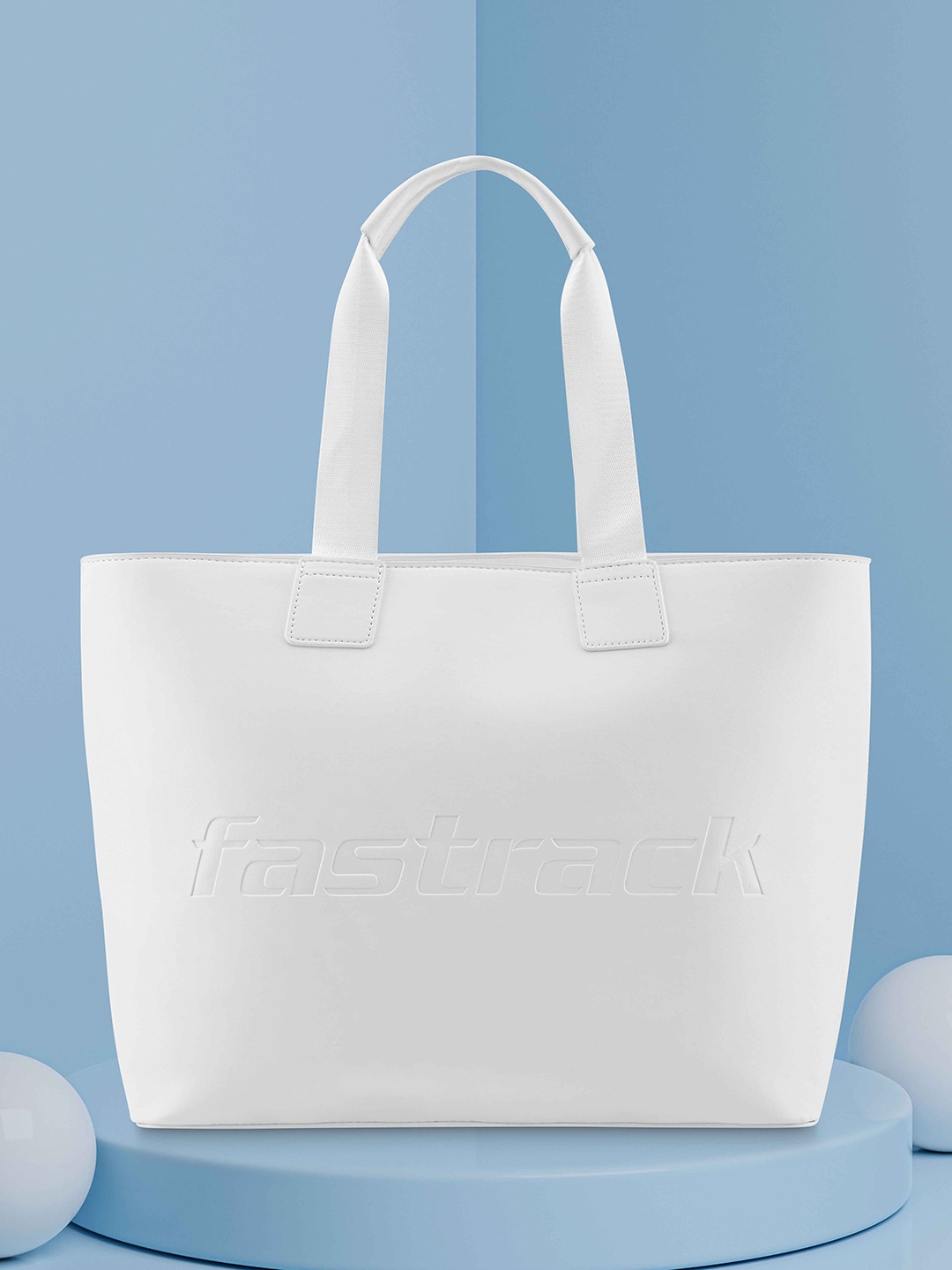 

Fastrack Structured Oversized Laptop Tote Bag Up to 16 inch, White
