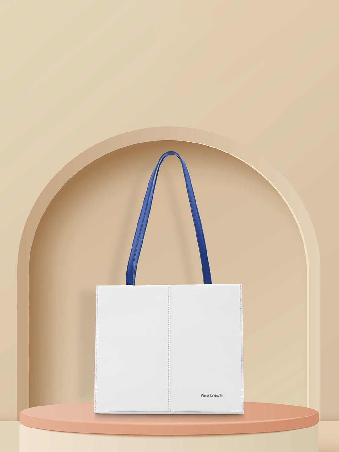 

Fastrack Oversized Structured Shoulder Bag, White