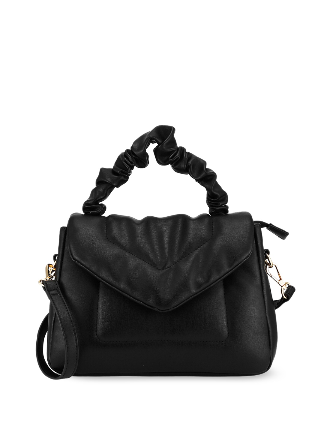 

Fastrack Textured Structured Handheld Bag, Black