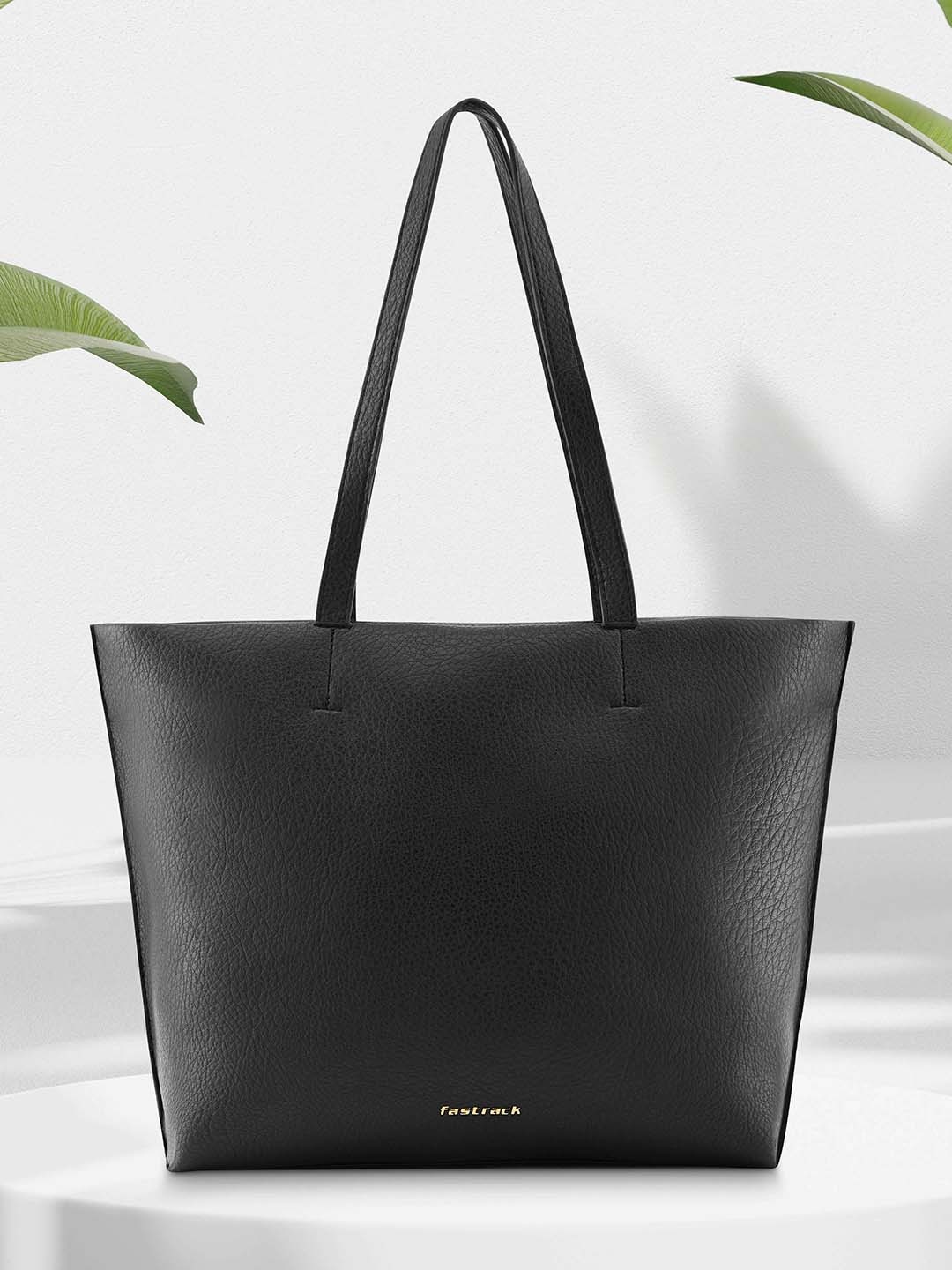 

Fastrack Structured Tote Bag, Black