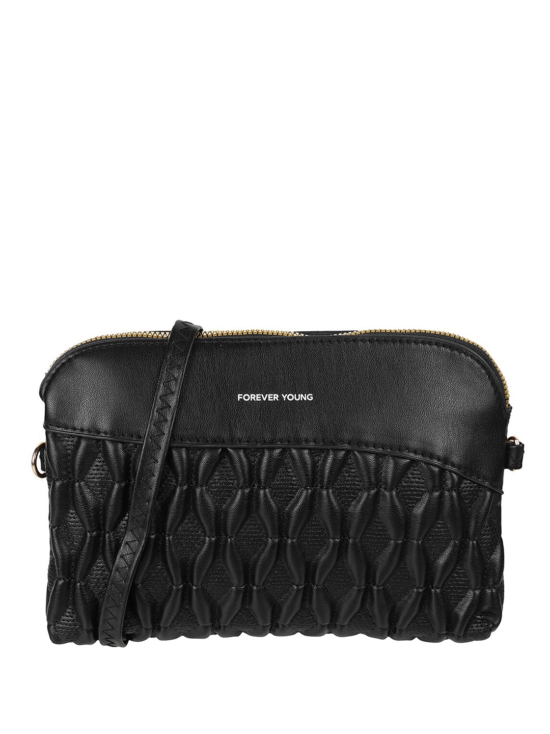 

WALKWAY by Metro Textured Casual Purse With Shoulder Strap, Black