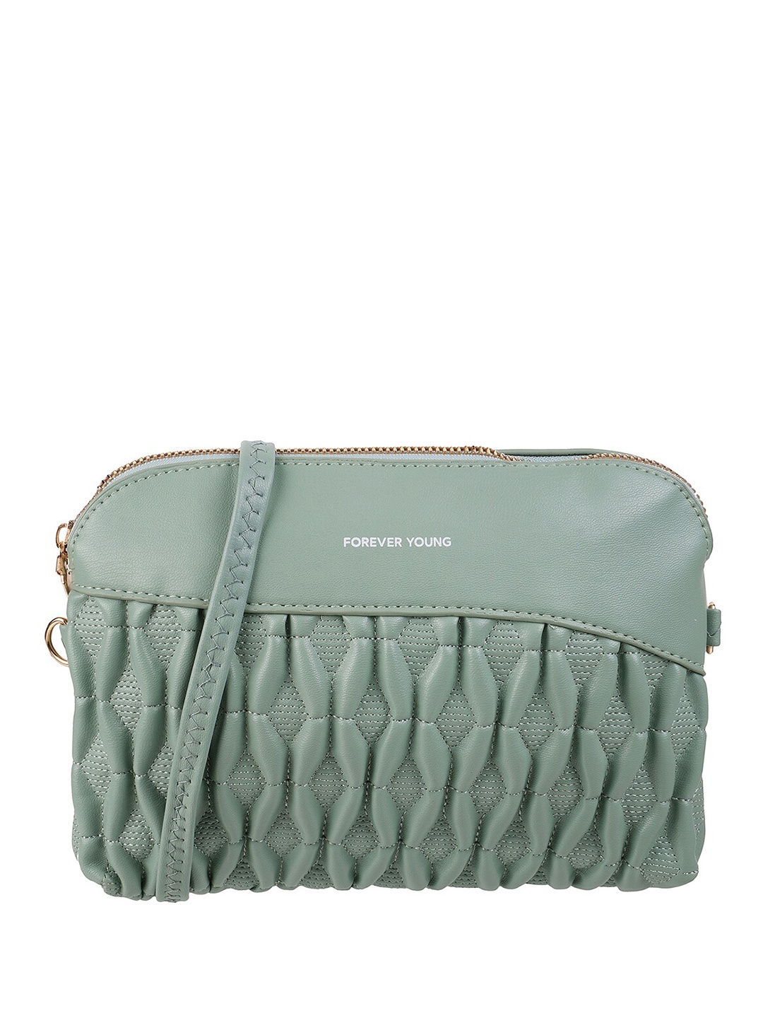 

WALKWAY by Metro Textured Casual Purse With Shoulder Strap, Green