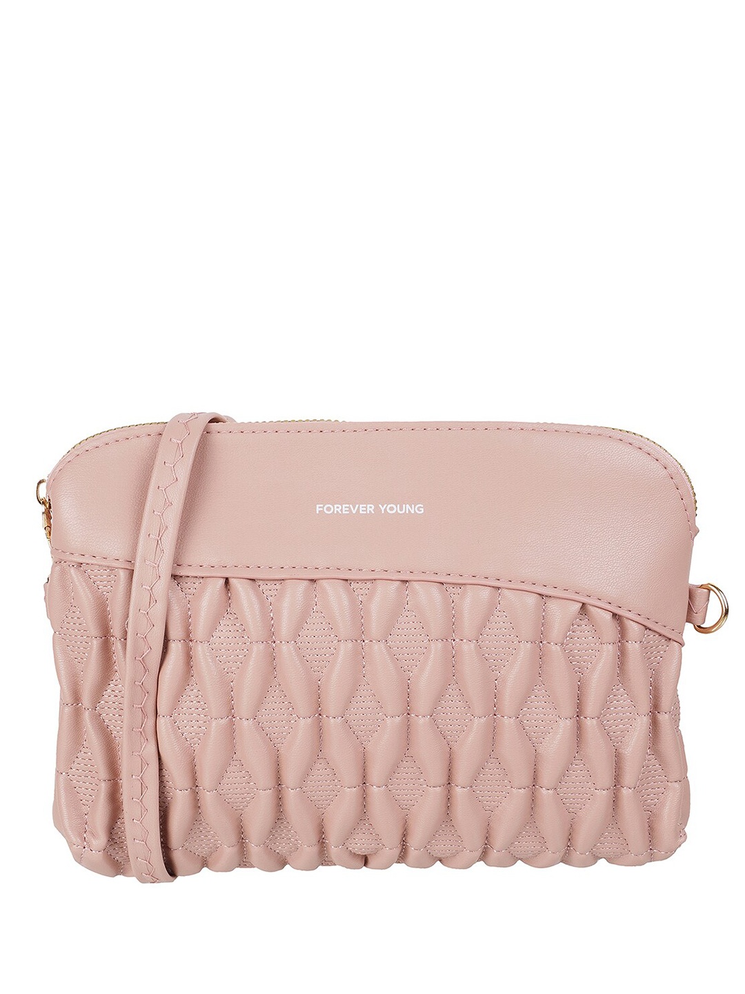 

WALKWAY by Metro Textured Casual Purse With Shoulder Strap, Pink