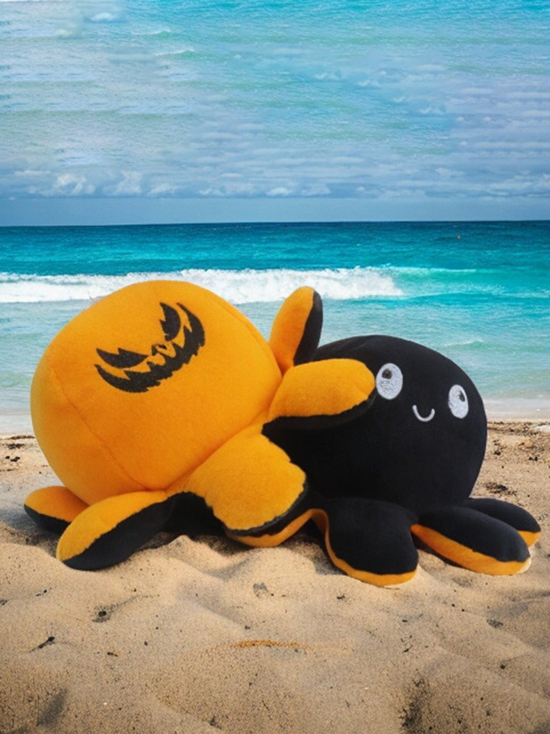 

CareDone Reversible Octopus Soft Toys and Dolls, Orange