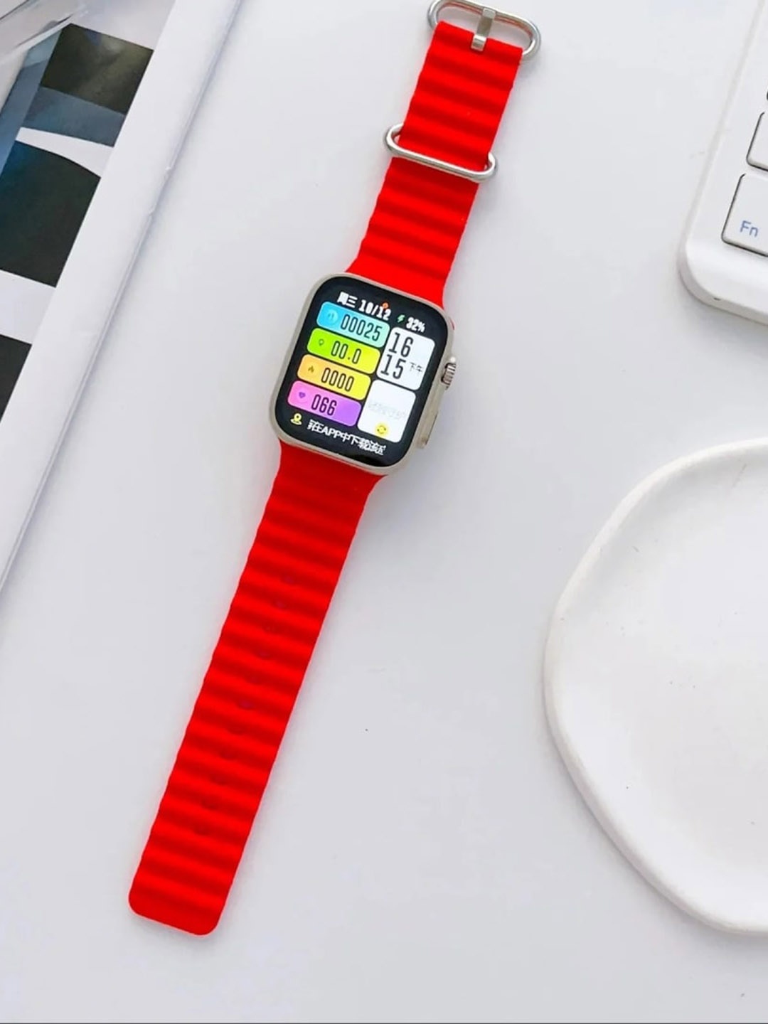 

PEEPERLY Aqua Breeze Oceanic Apple watch Strap, Black