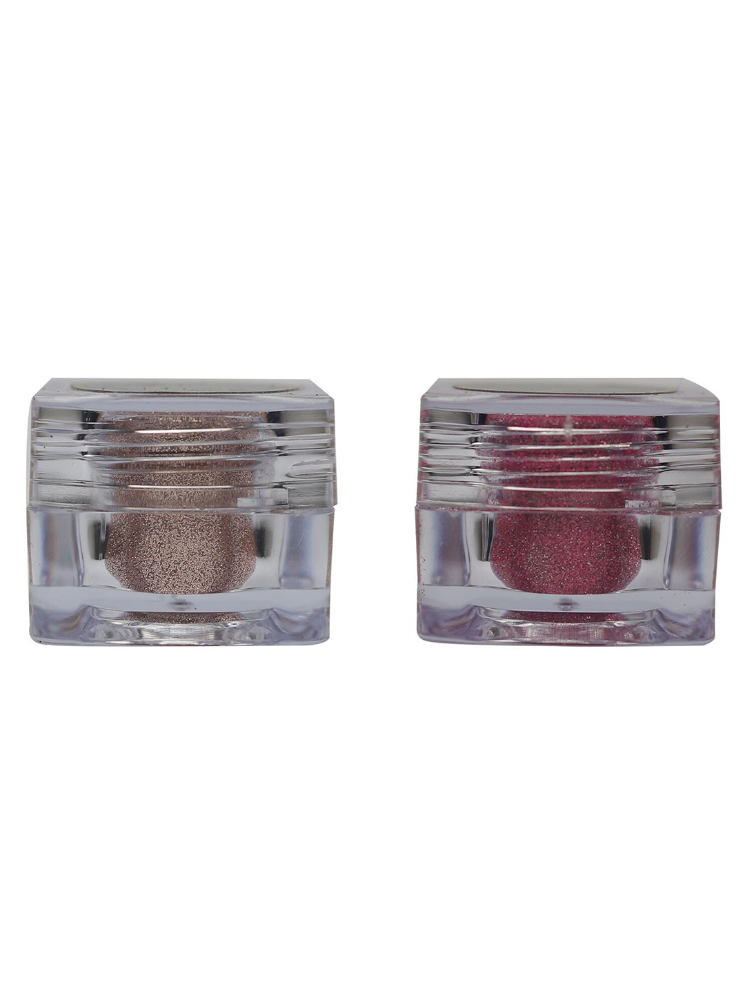 

Veoni BELLE Set of 2 Holographic Glitter Eye Pigment 5g Each - Rose Gold+Frozen Pink