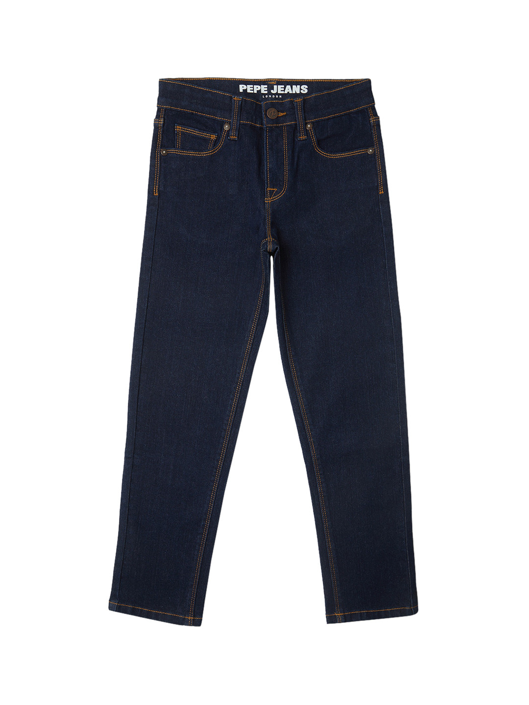 

Pepe Jeans Boys Relaxed Fit Clean Look Stretchable Cropped Jeans, Blue