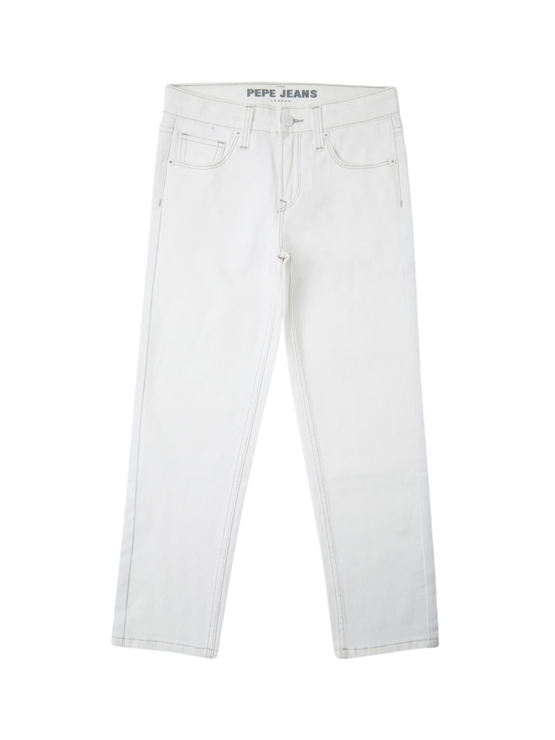 

Pepe Jeans Boys Relaxed Fit Clean Look Stretchable Jeans, White