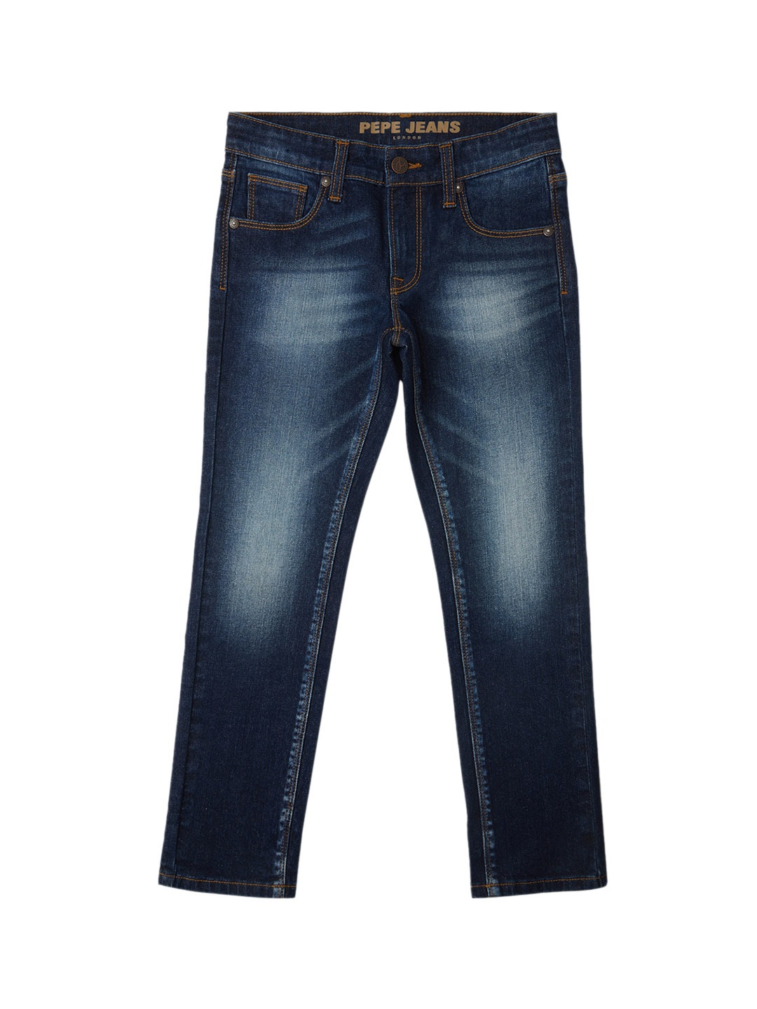 

Pepe Jeans Boys Clean Look Light Fade Stretchable Jeans, Blue