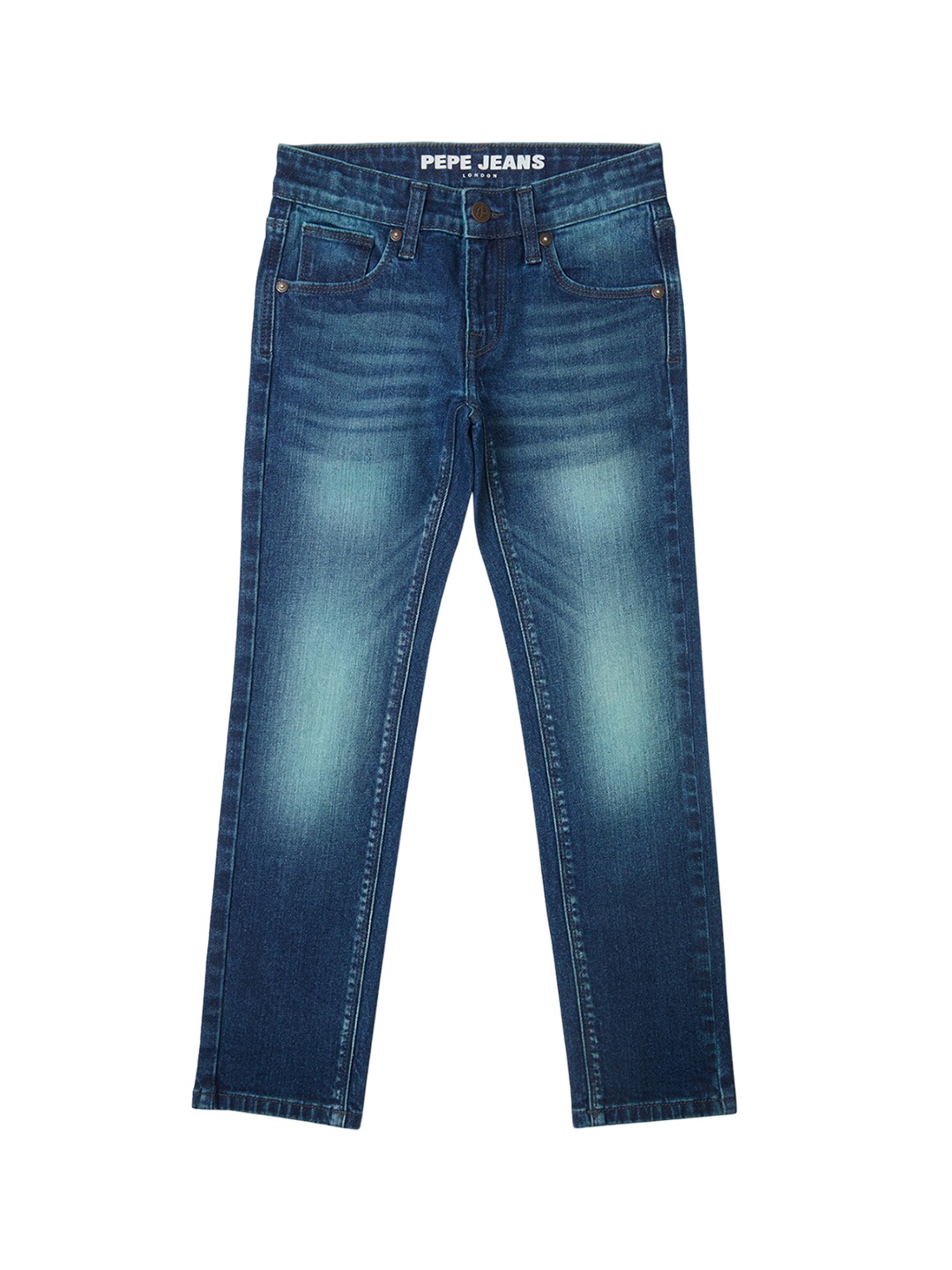 

Pepe Jeans Boys Slim Fit Clean Look Light Fade Stretchable Jeans, Blue