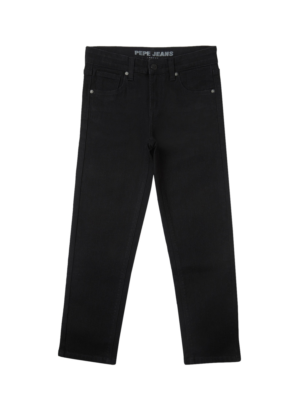 

Pepe Jeans Boys Wide Leg Clean Look Mid-Rise Stretchable Jeans, Black