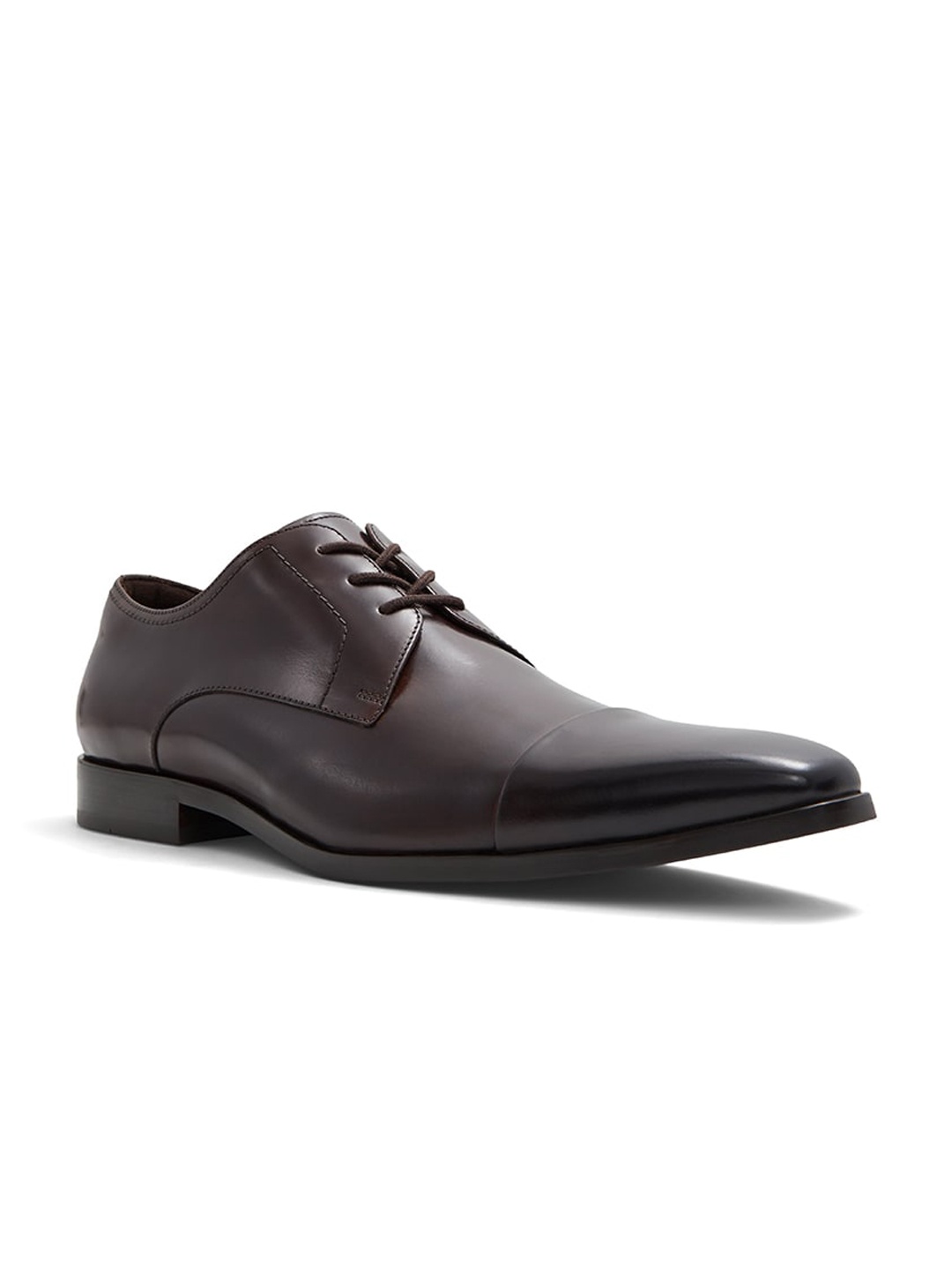 

ALDO Men Leather Formal Derbys, Brown