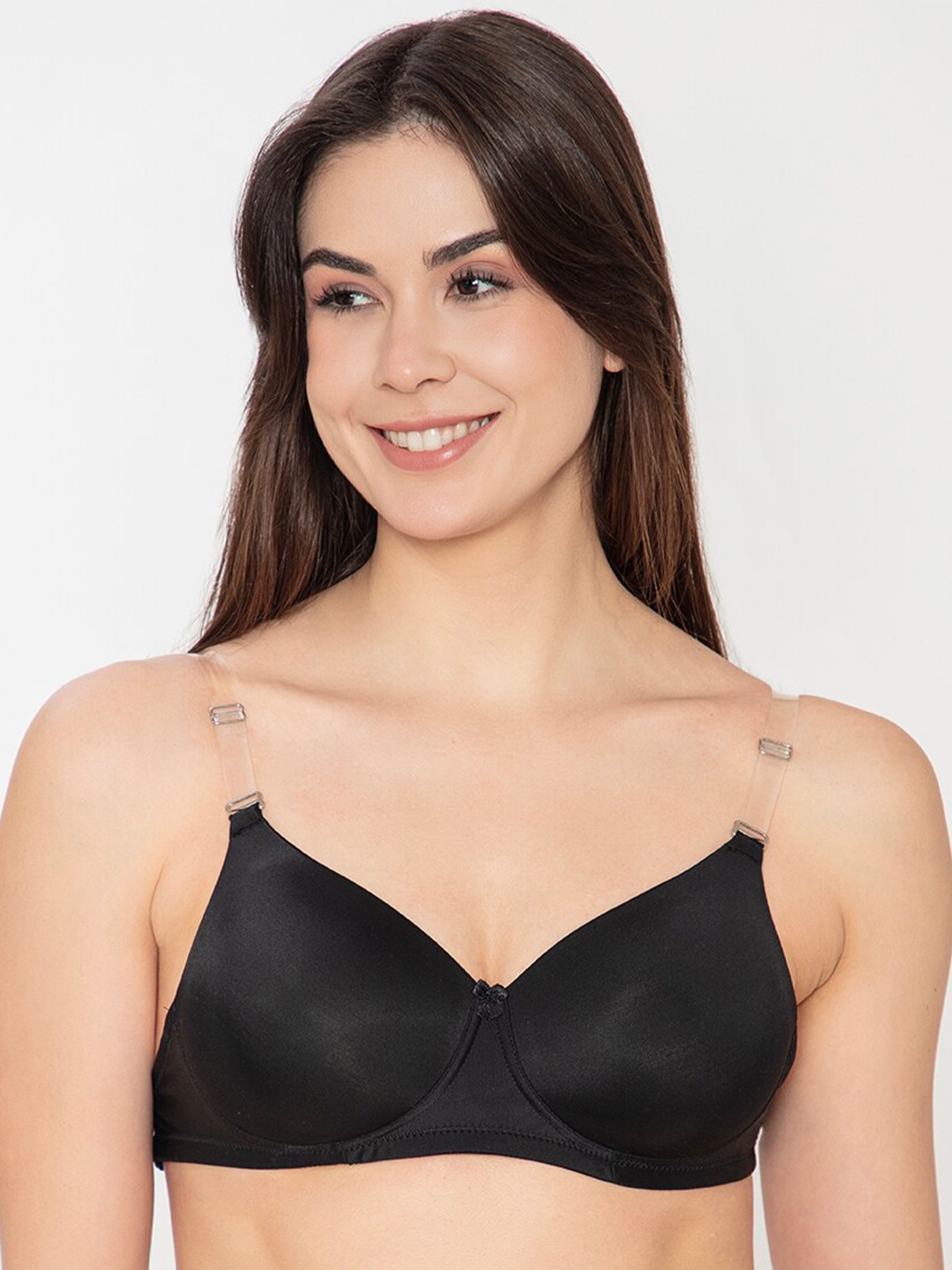 

B'ZAR Lightly Padded Non Wired Full Coverage Backless Bra With All Day Comfort, Black
